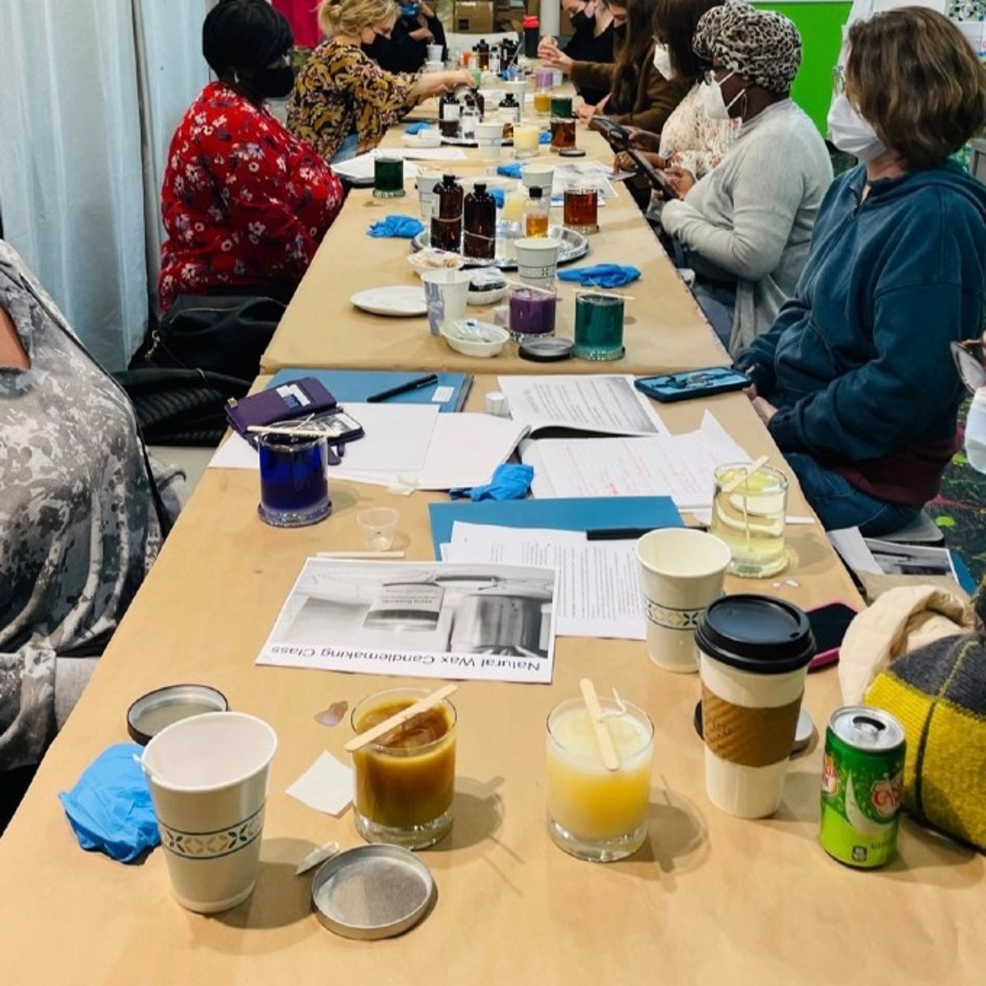 Group Making Candles