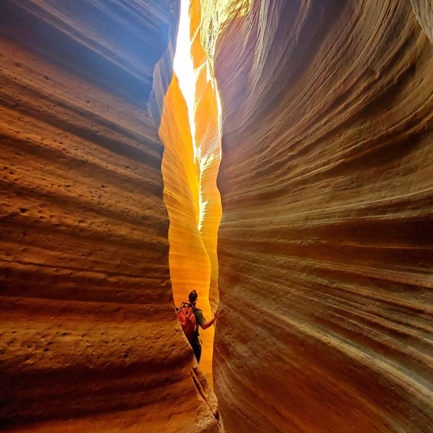 Person in Canyon
