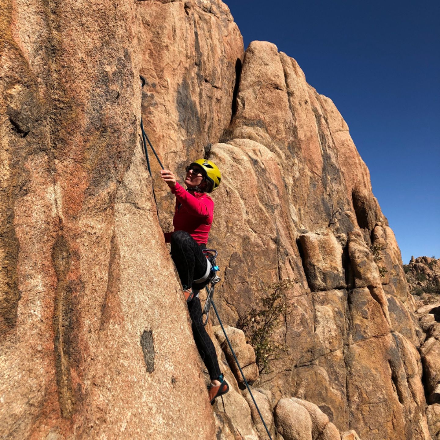 Woman climbing