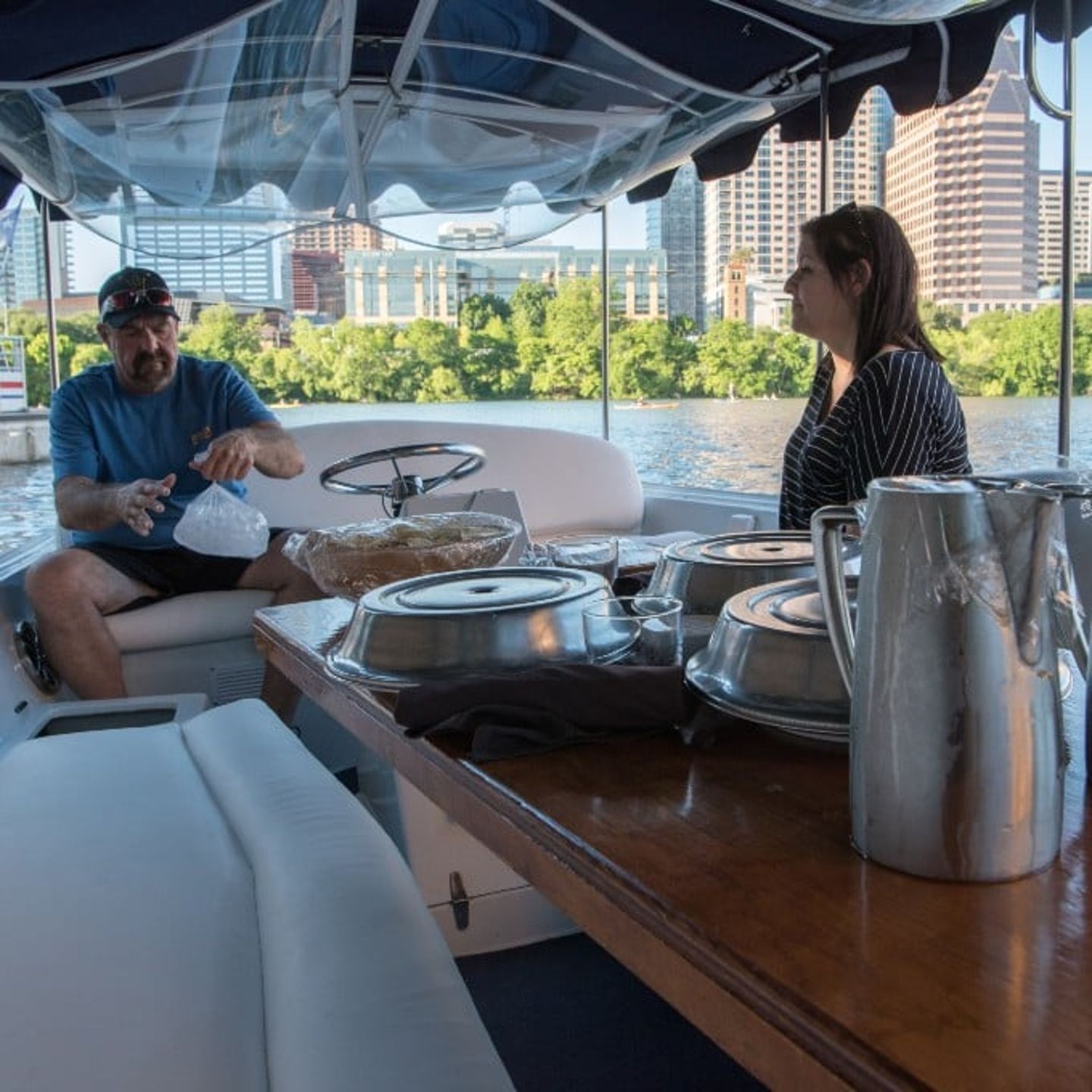 Gondola Electric Boat for Private Dinner Cruise in Austin, TX