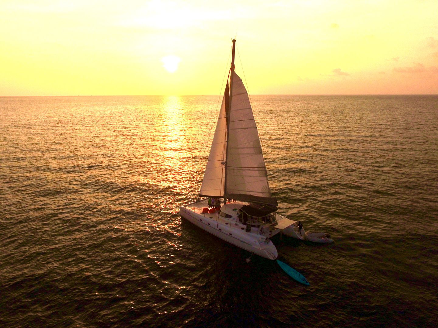 Boat at sunset