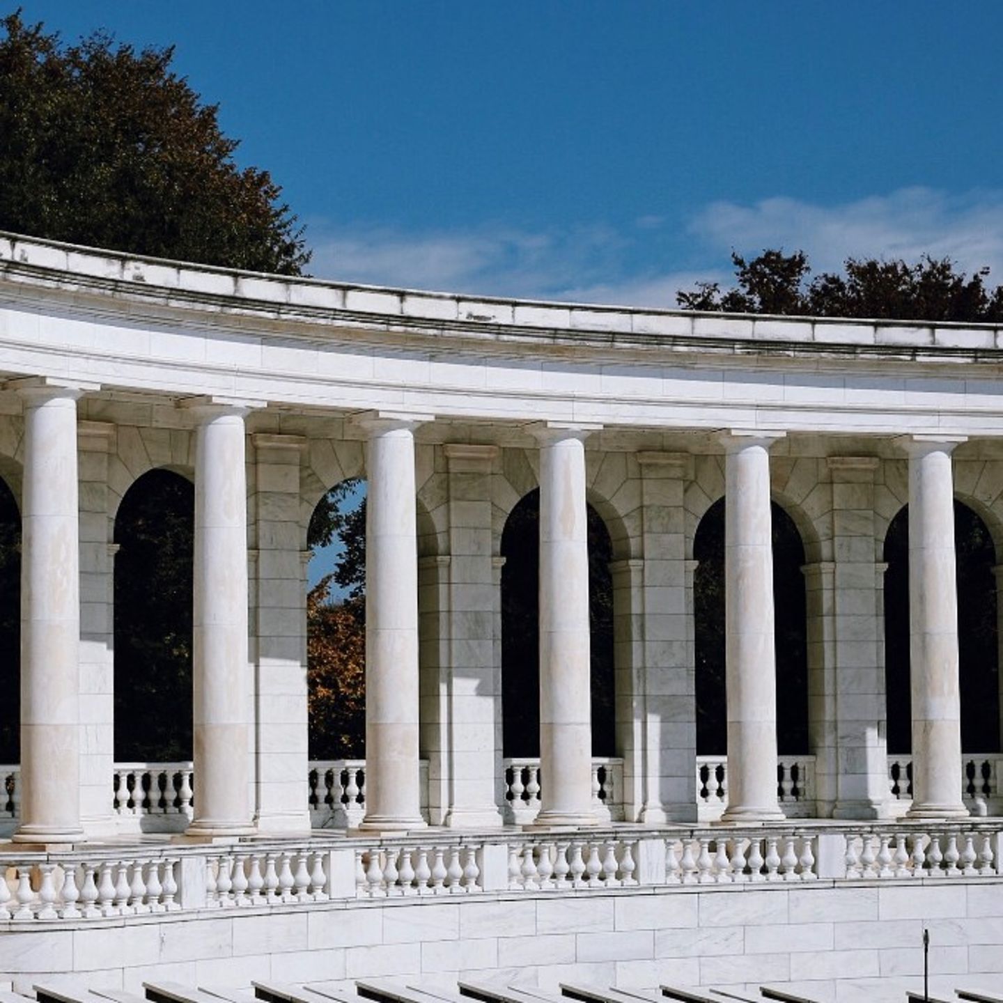 White Structure with Columns