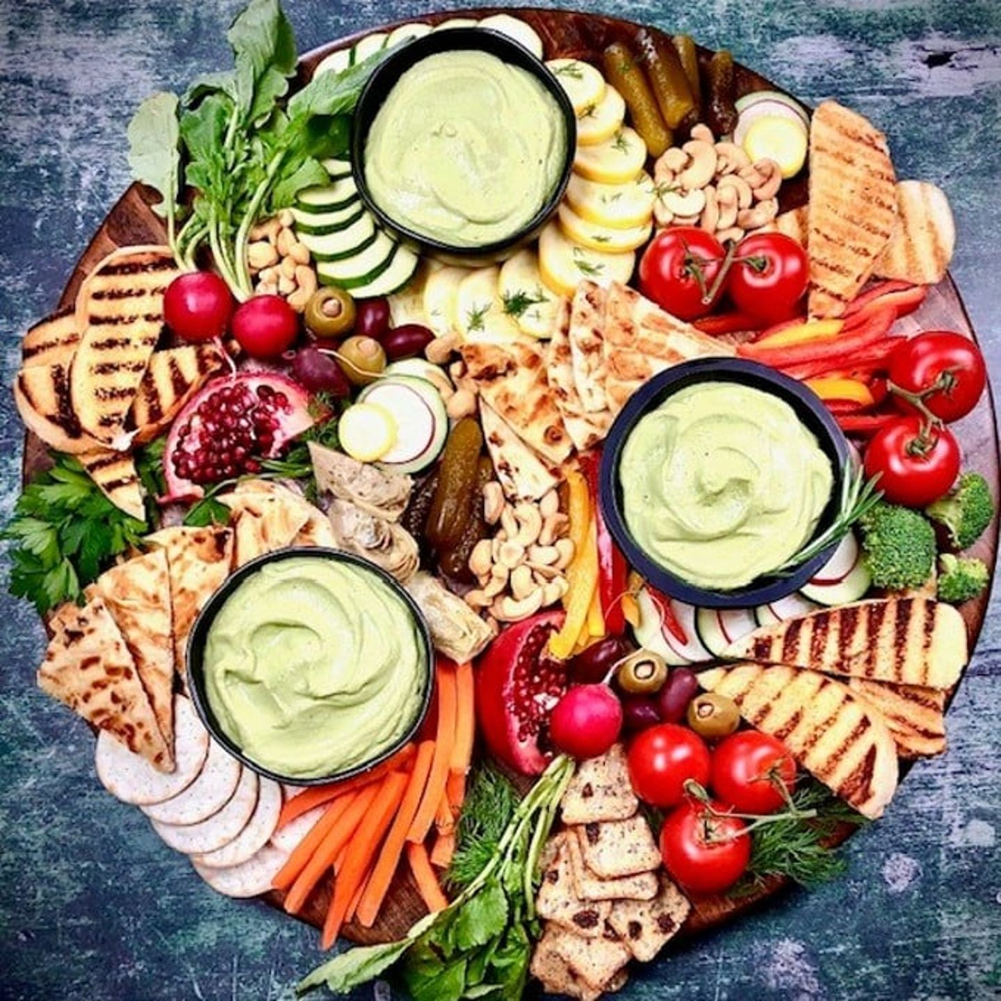 Plant Forward Cooking Class Veggie Board