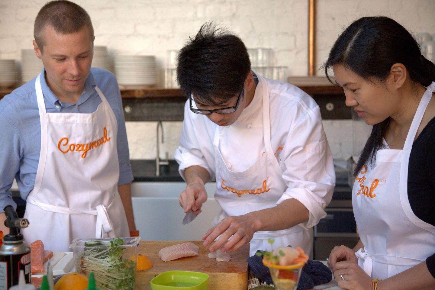 Chef Teaching Japanese Cuisine