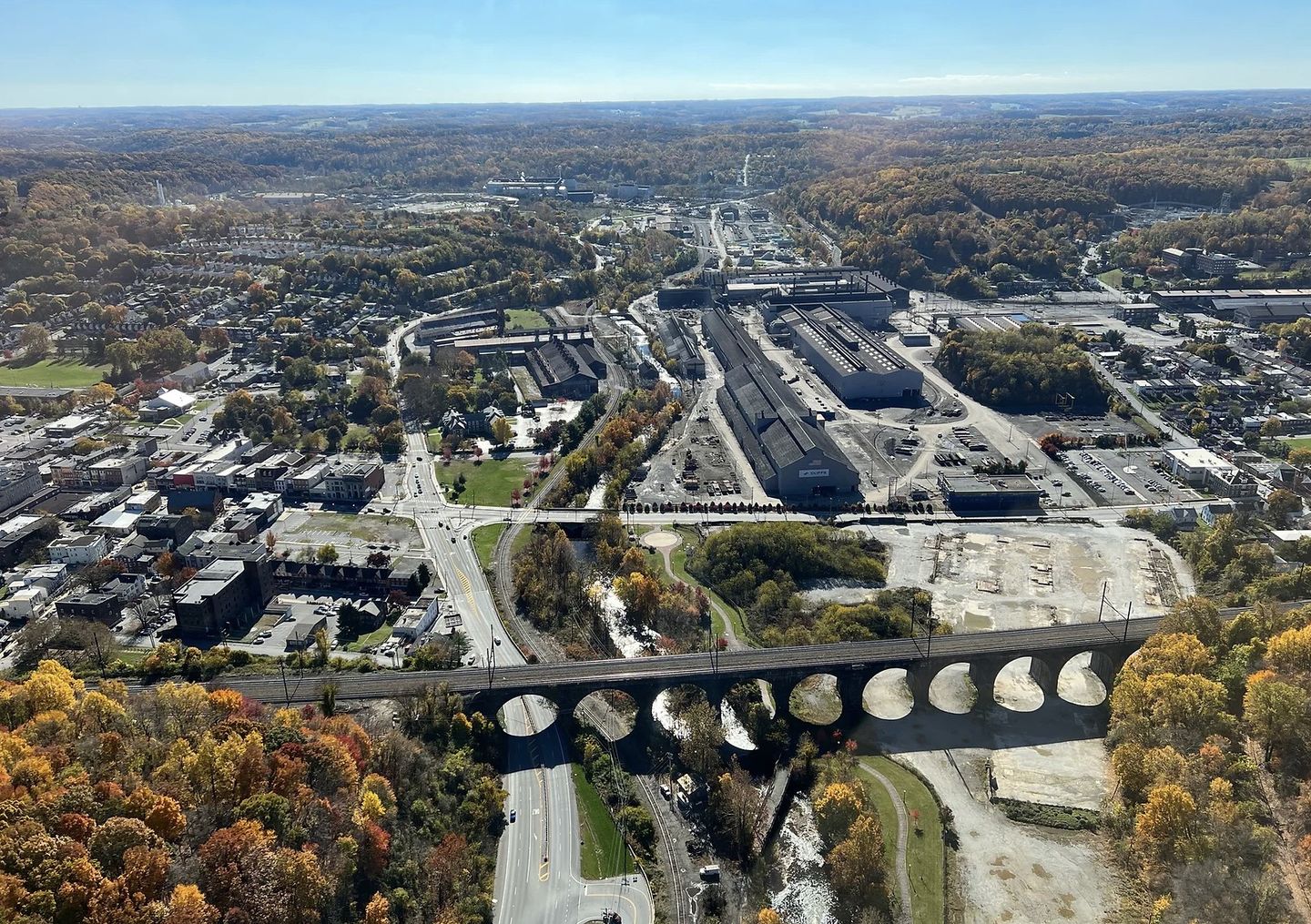 Views from helicopter