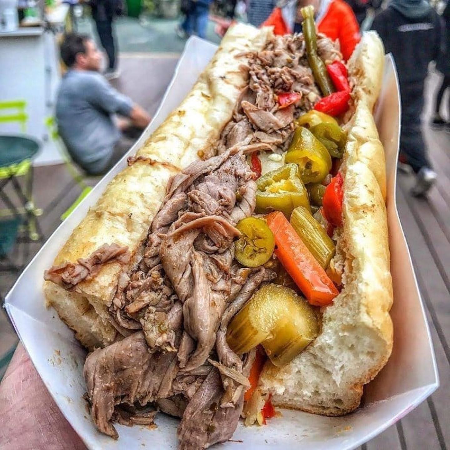 Italian beef sandwich