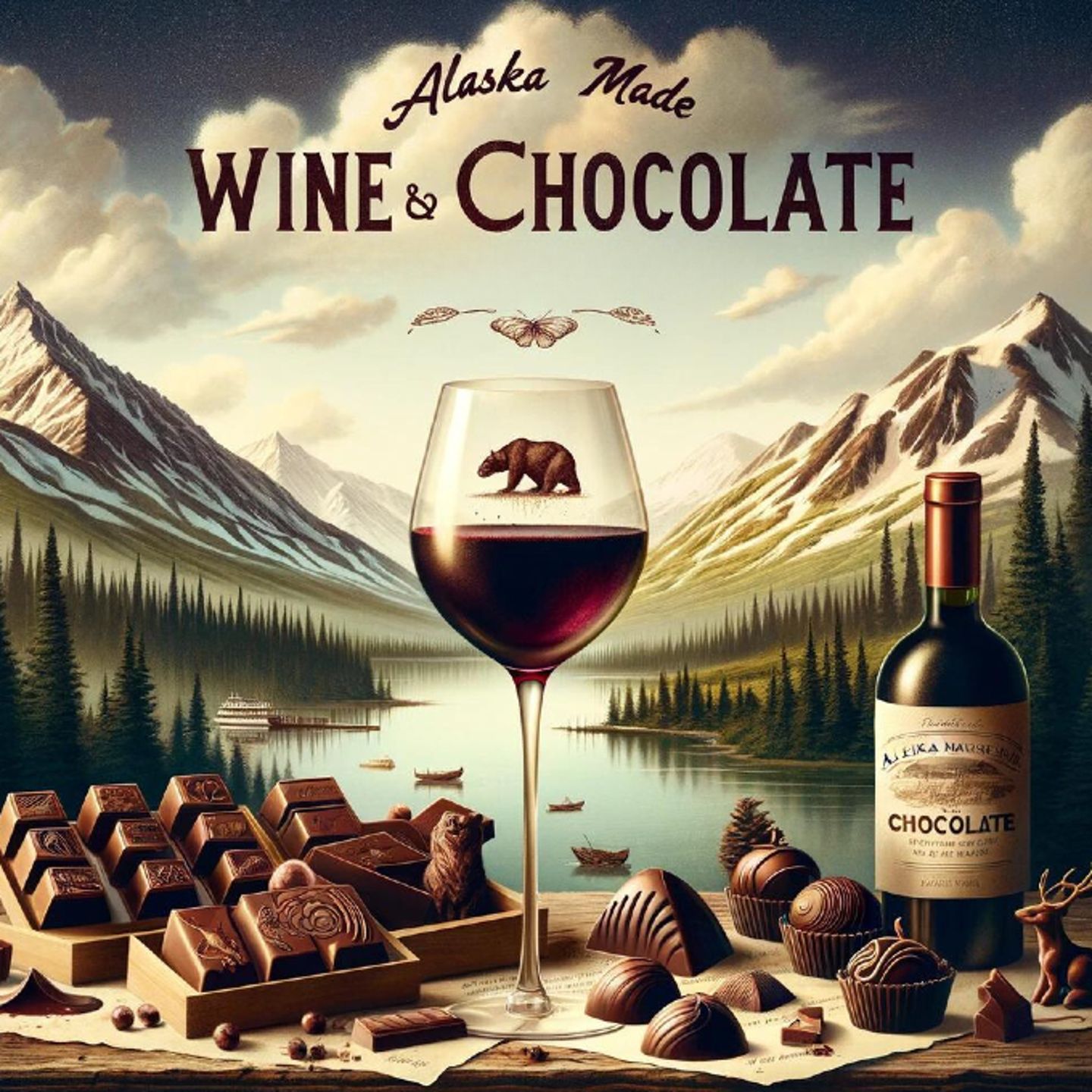 Chocolate and wine