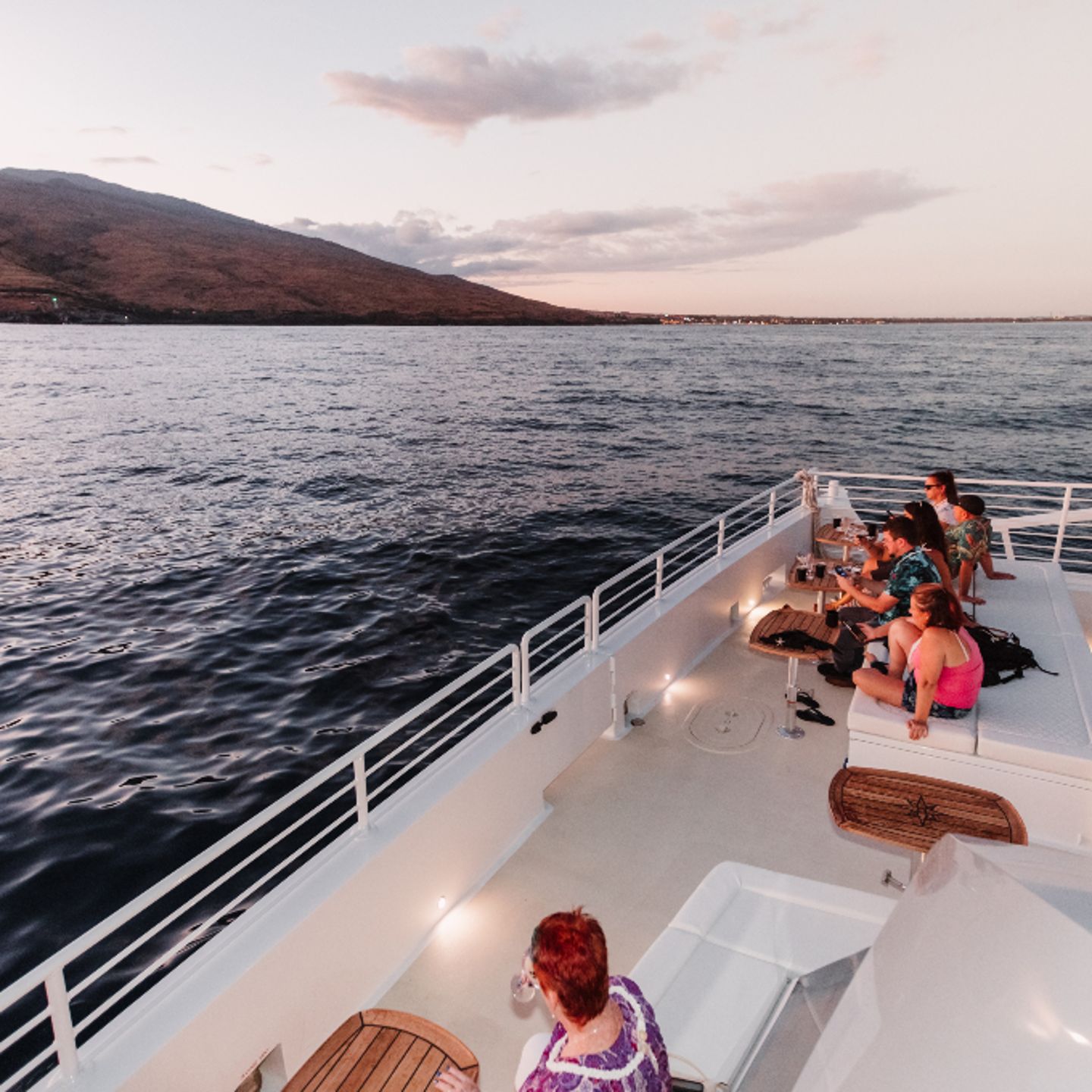 Group on boat