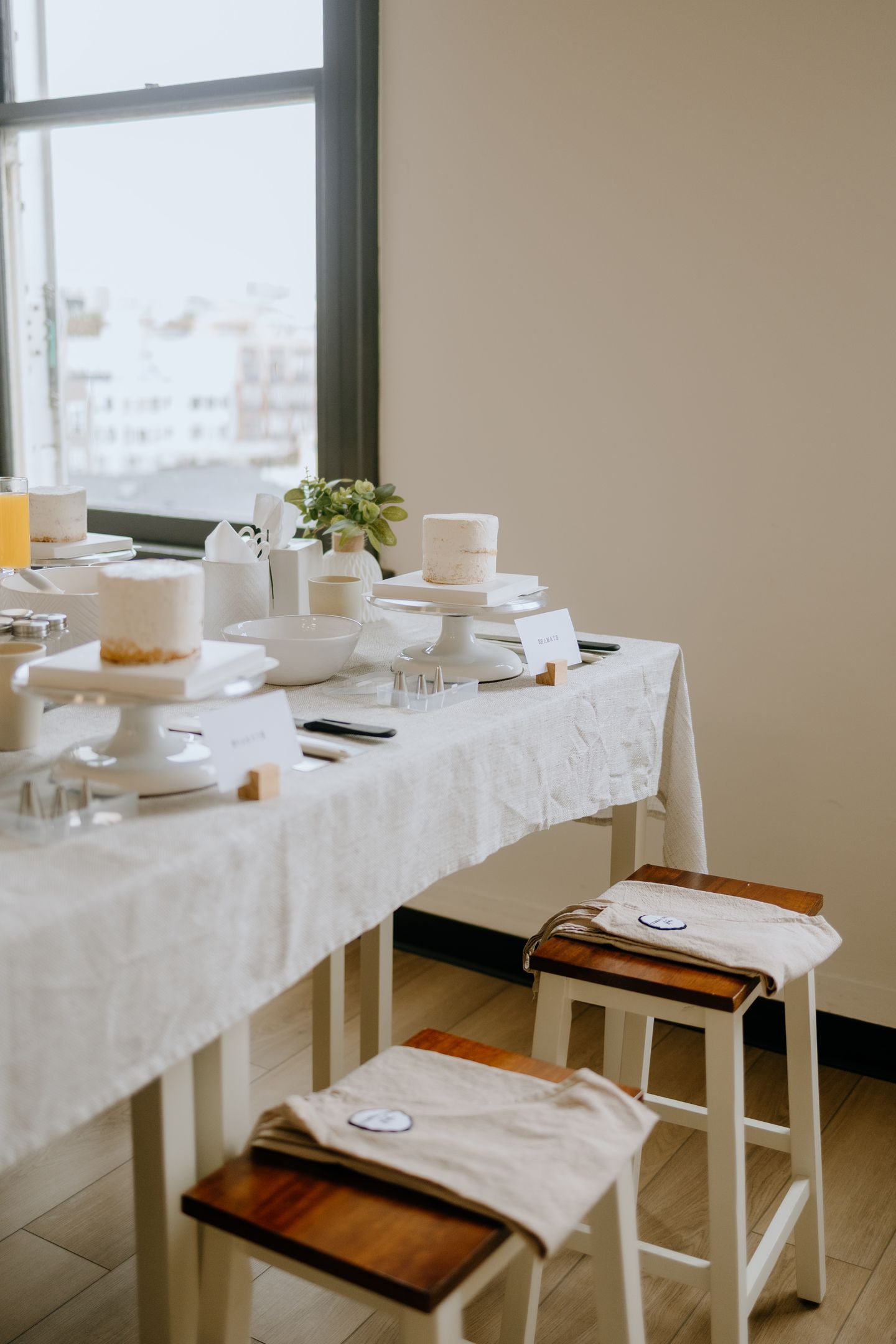 Cake set-up
