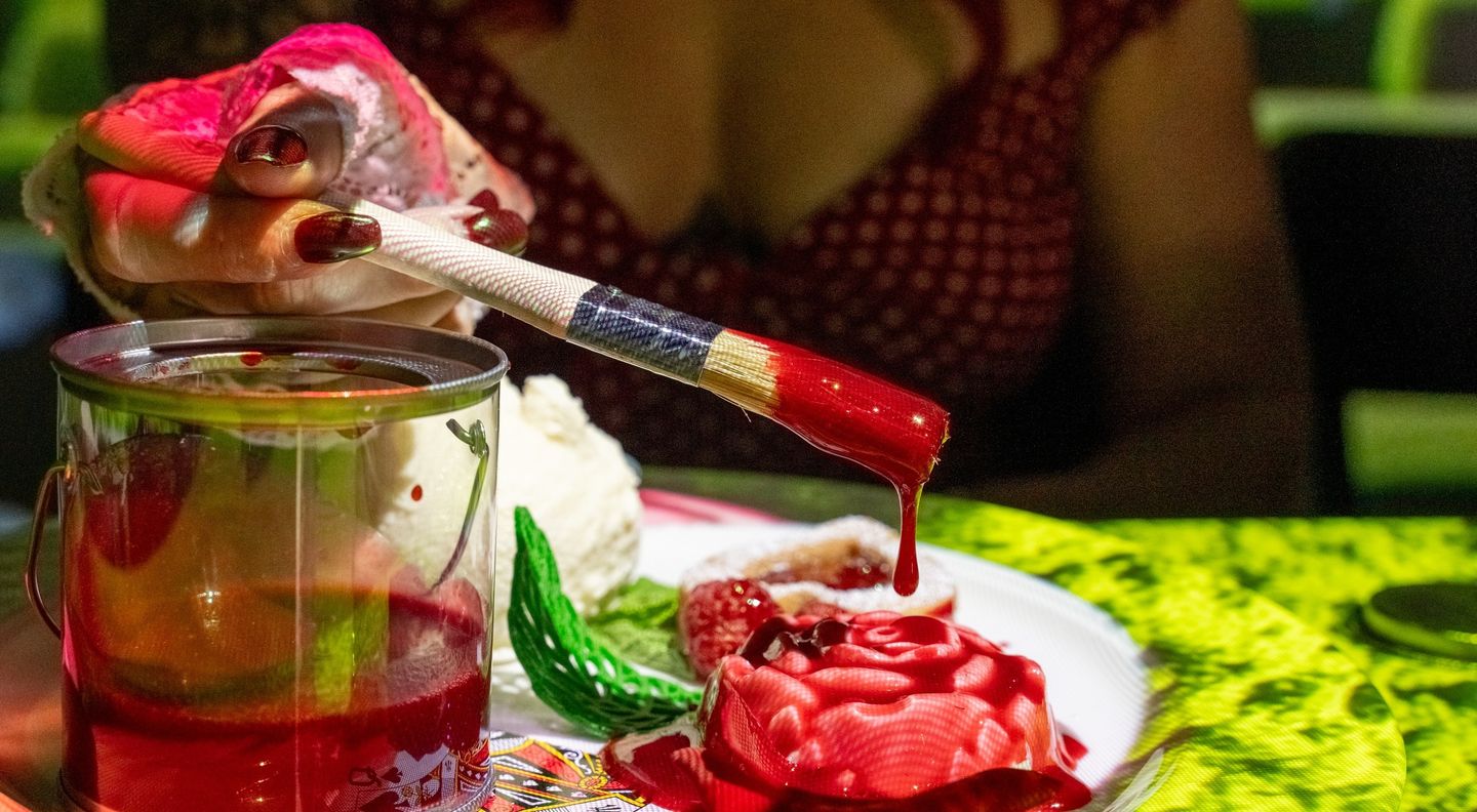 Rose dessert