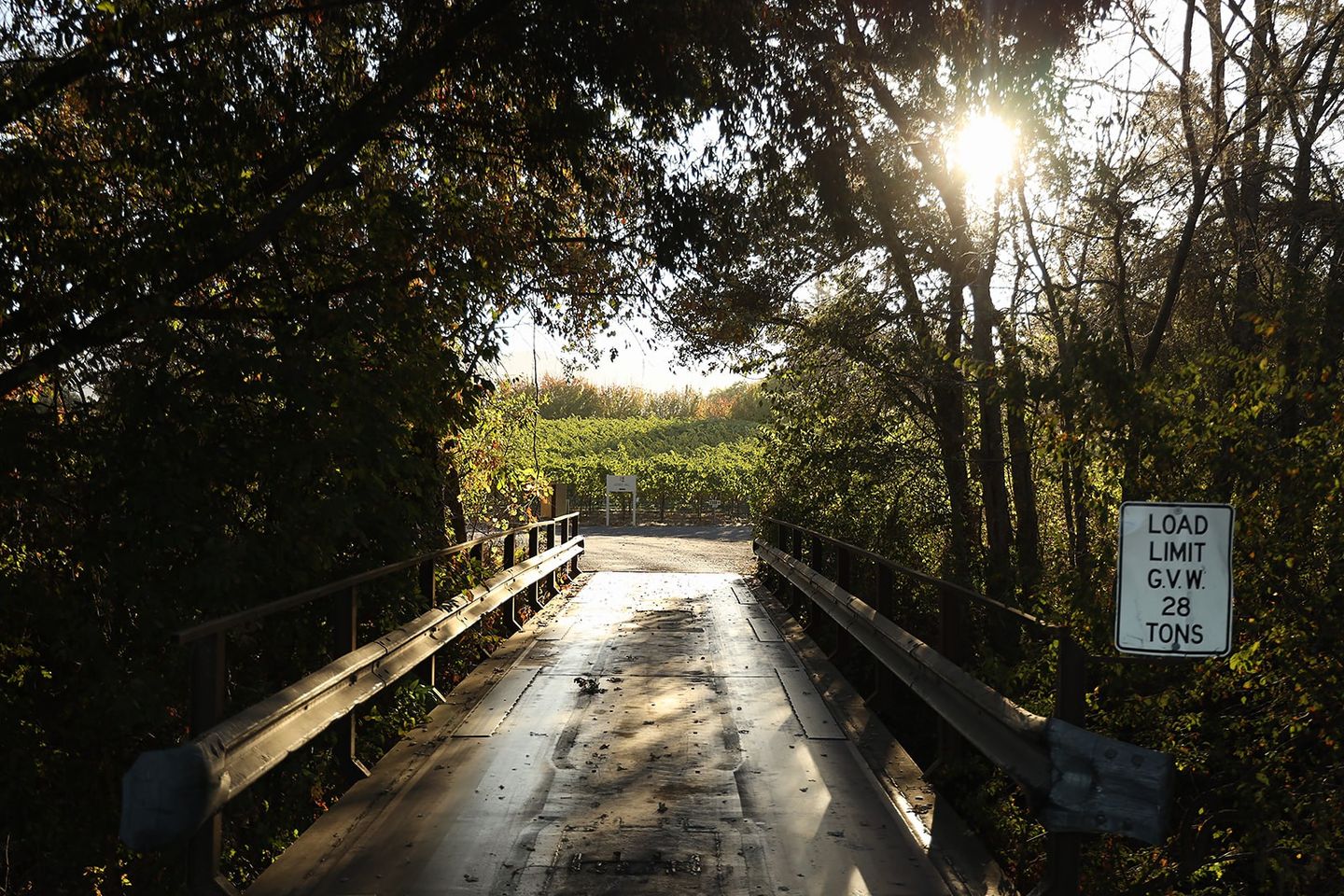Bridge to winery
