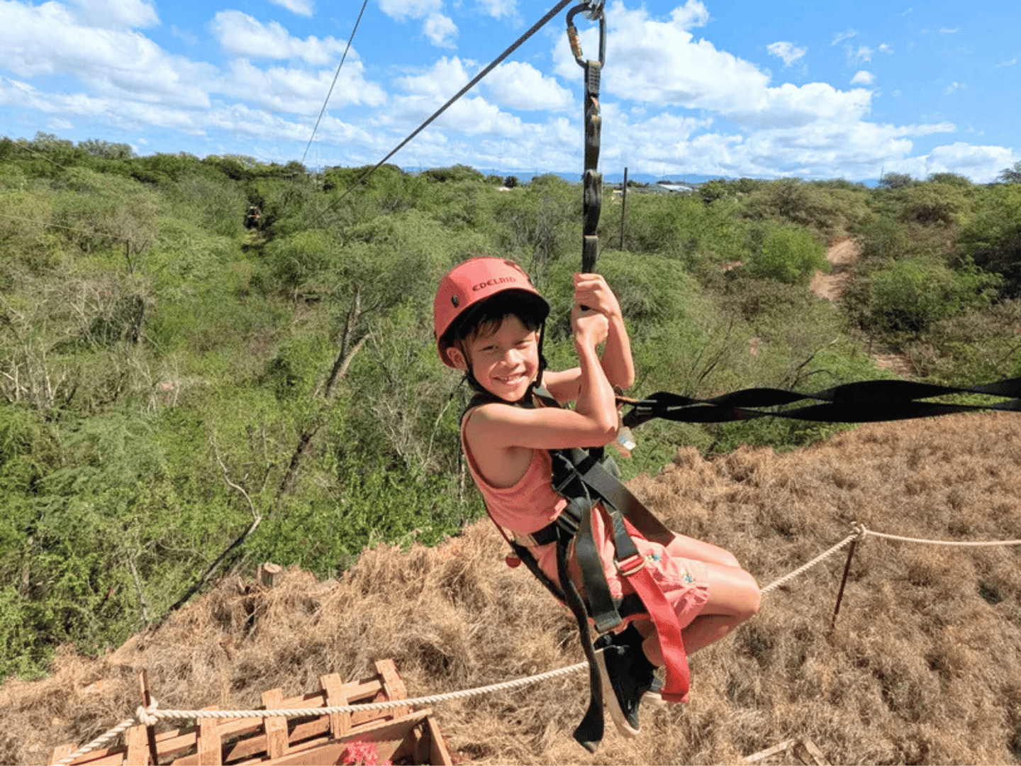 Kid on Zipline