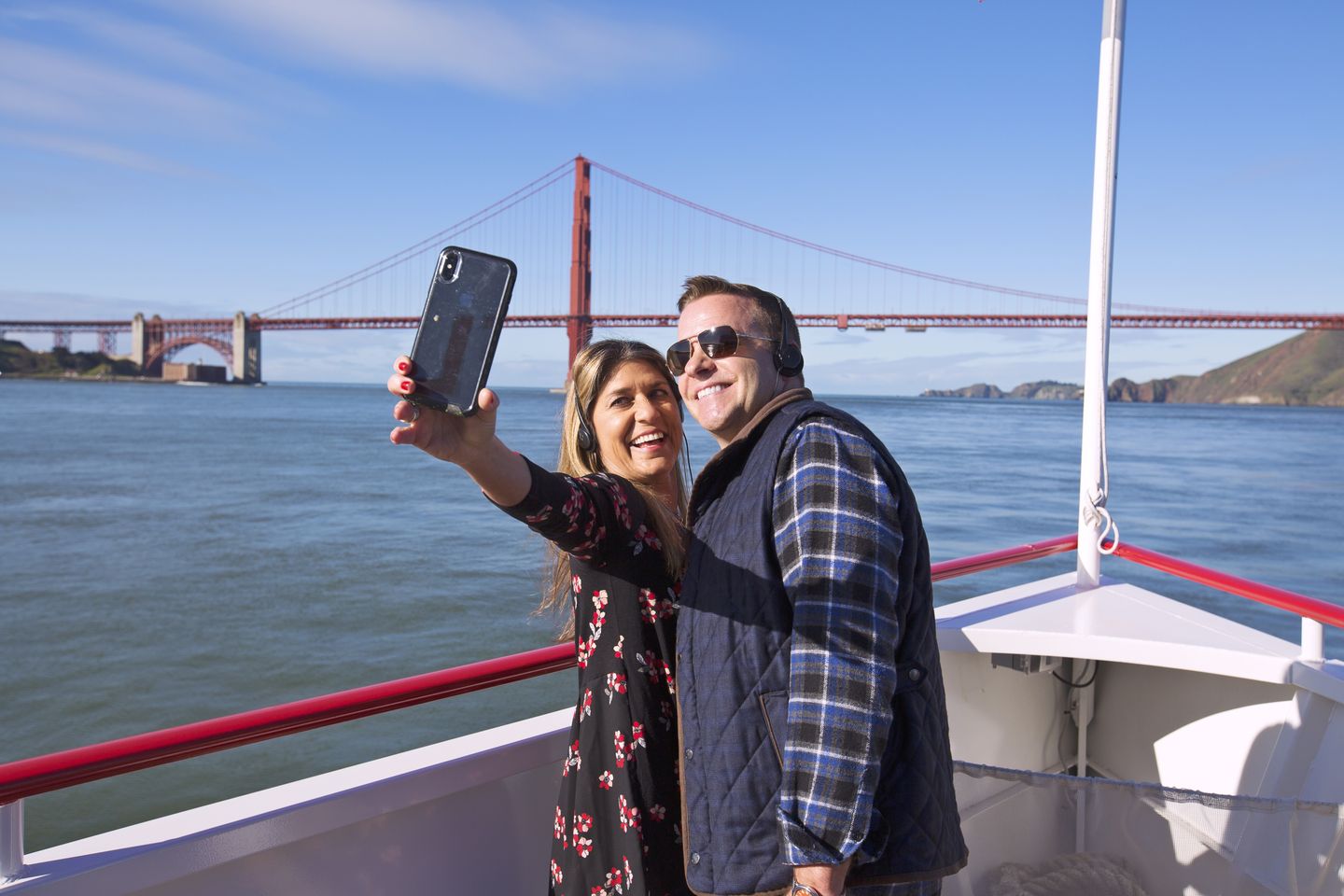Couple taking selfie