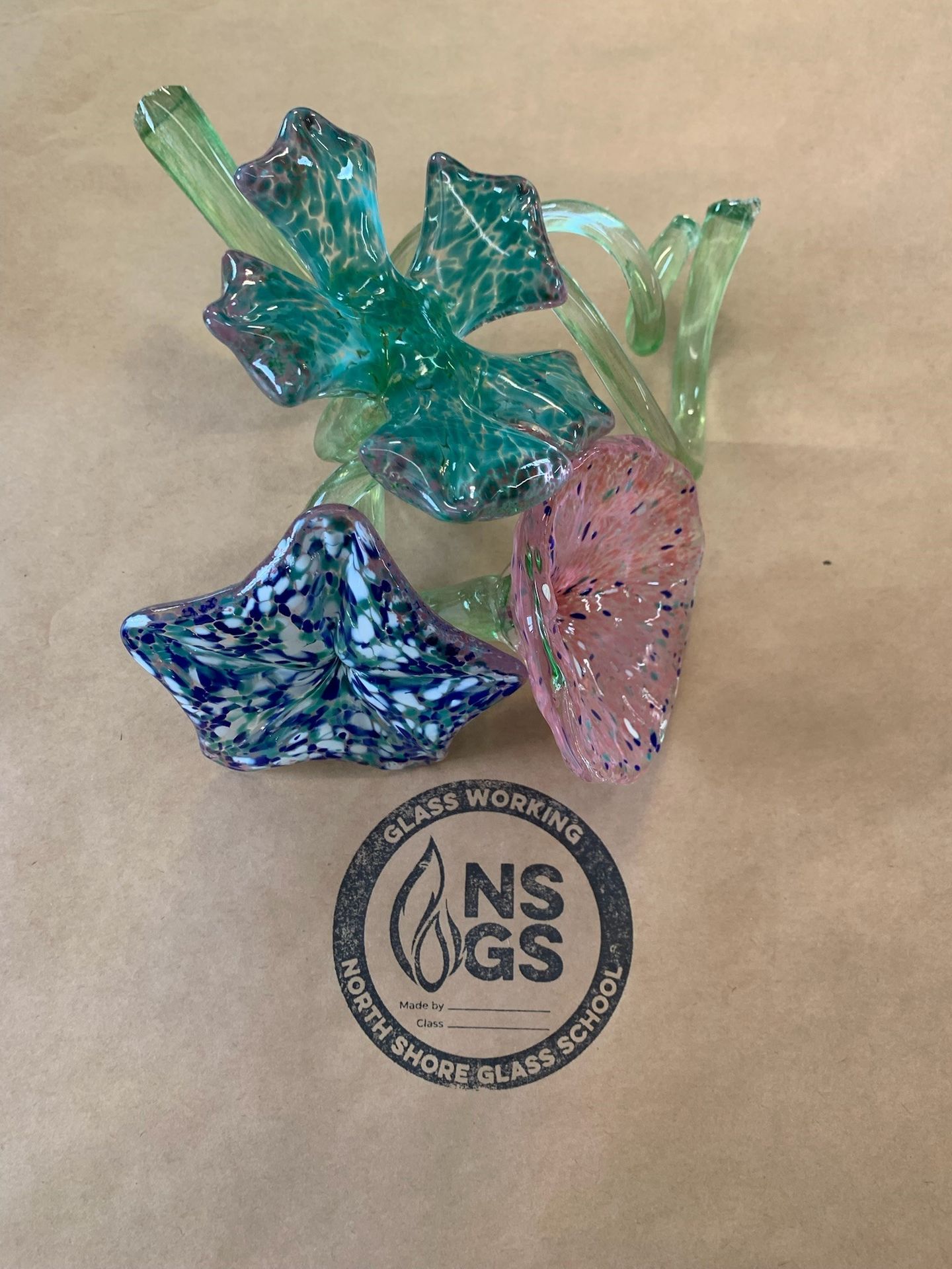 Flower Art Glass