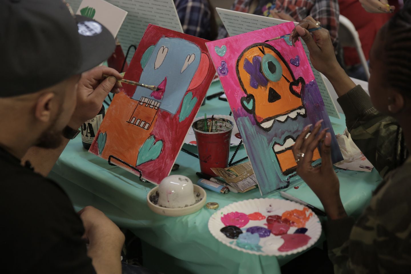 Painting and Smoking Class