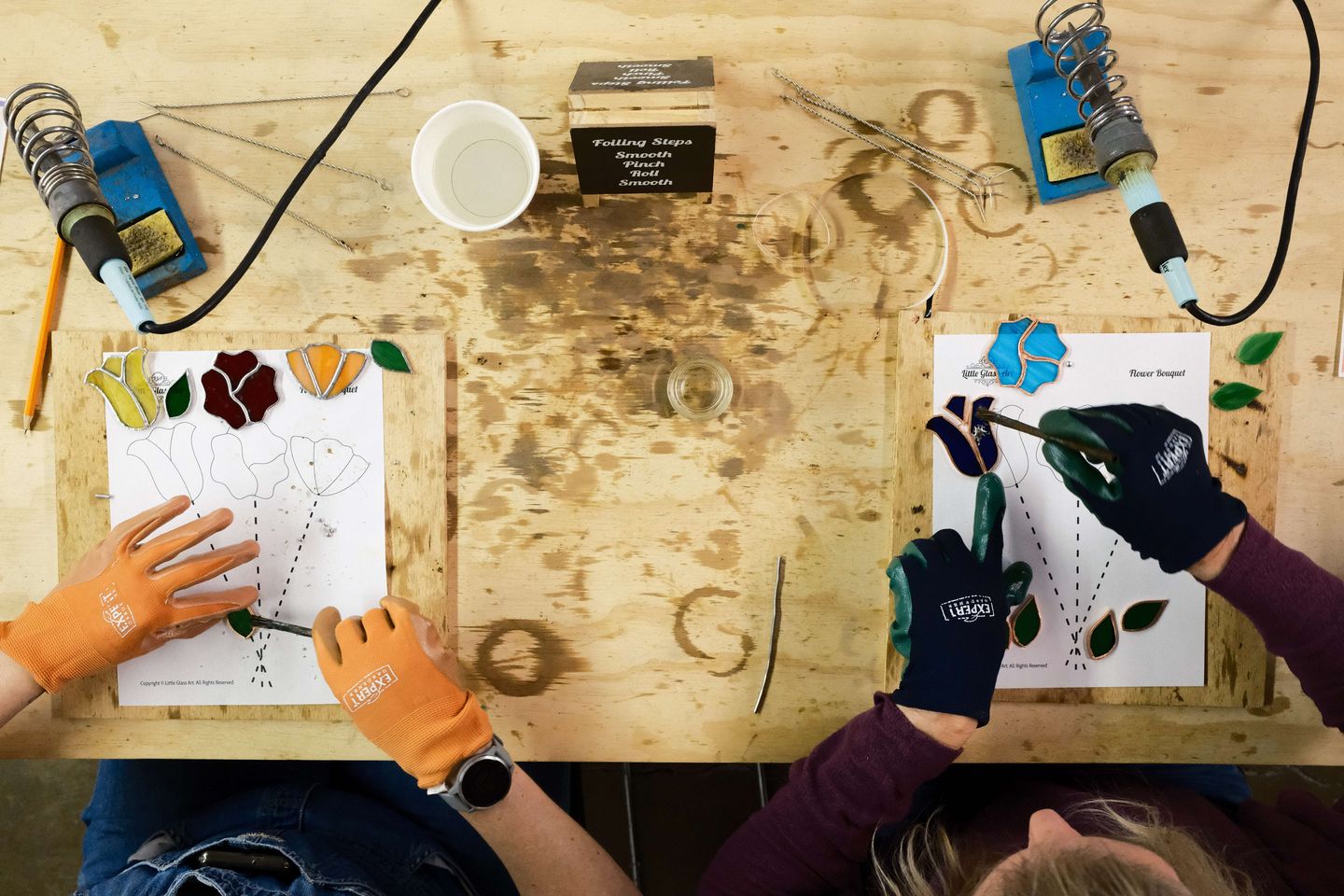  Stained Glass Flower Bouquet Workshop