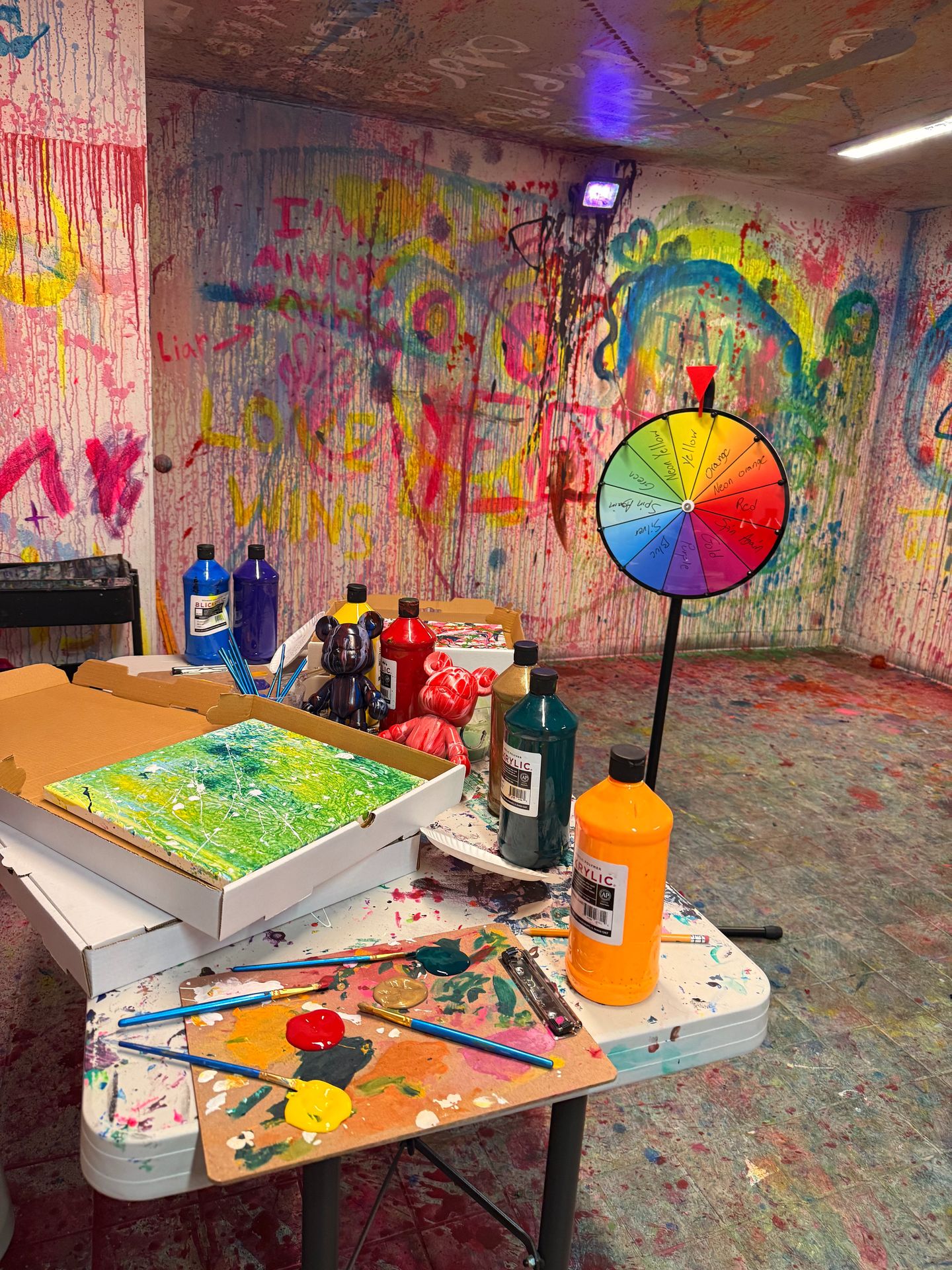 Balloon Paint and Shoot Spin Art