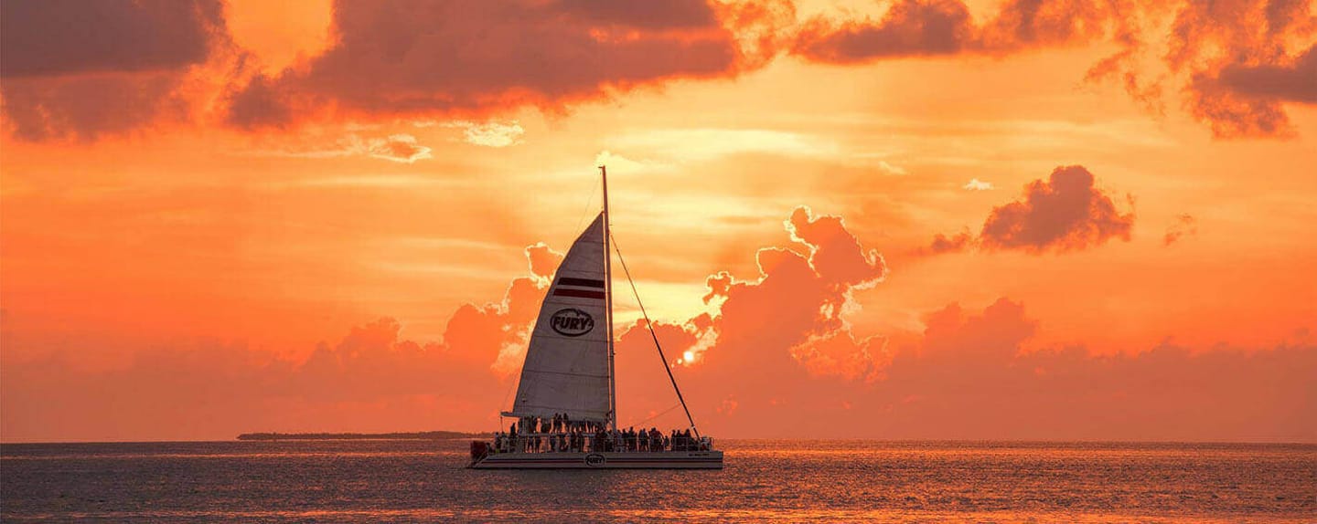 Boat at sunset