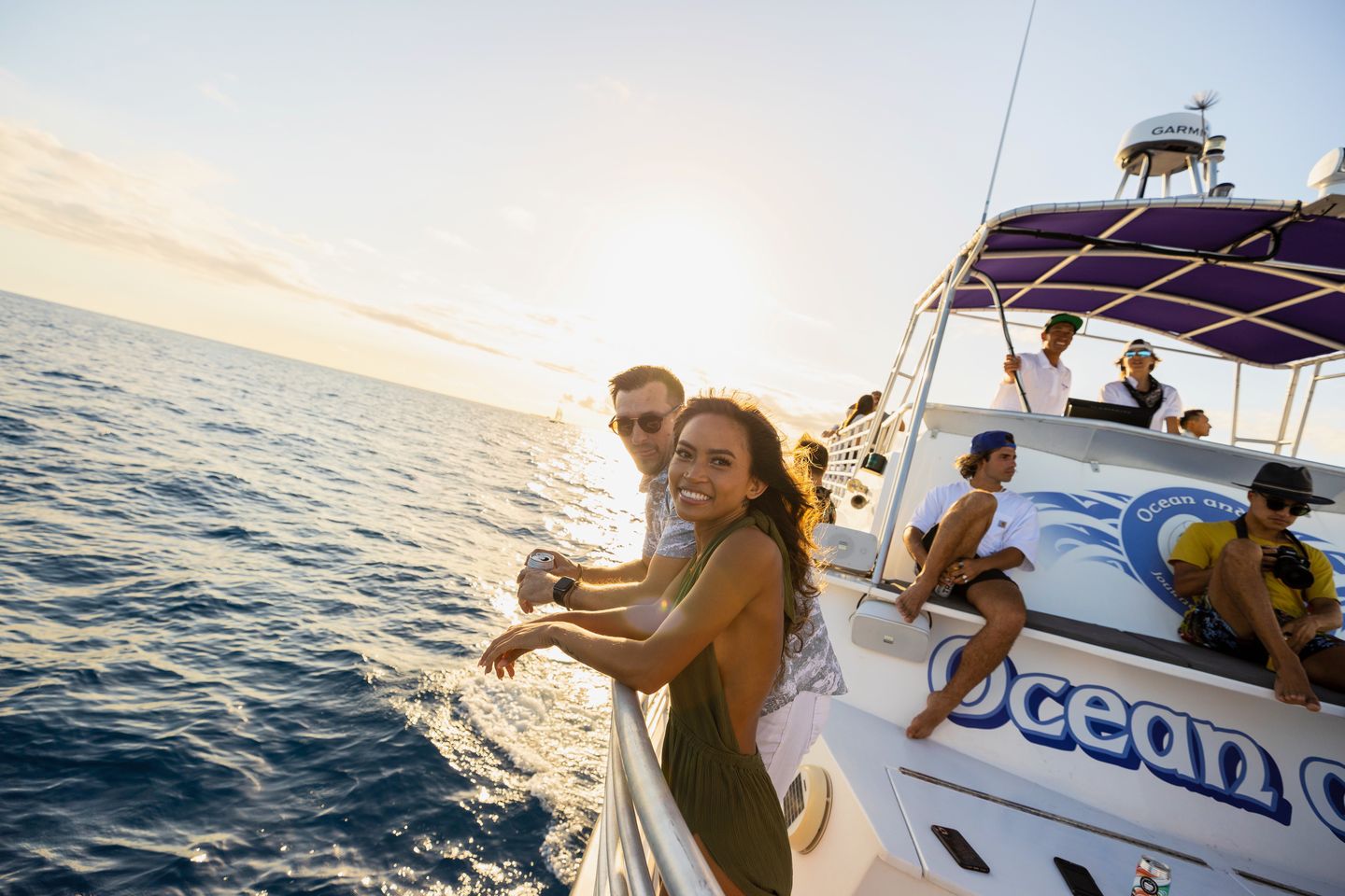 Couple on boat