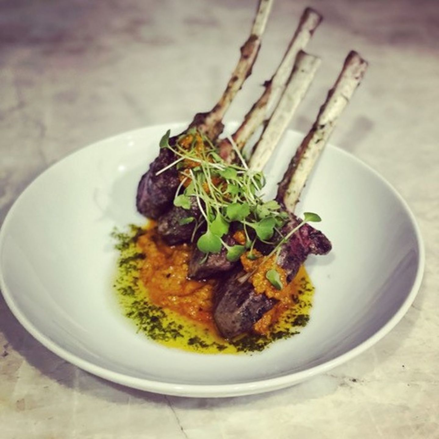 Meat on bone dish