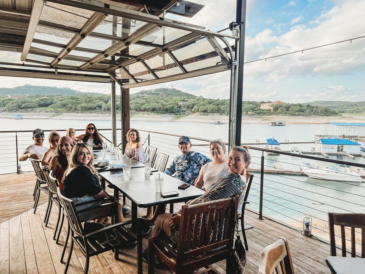 Group at table