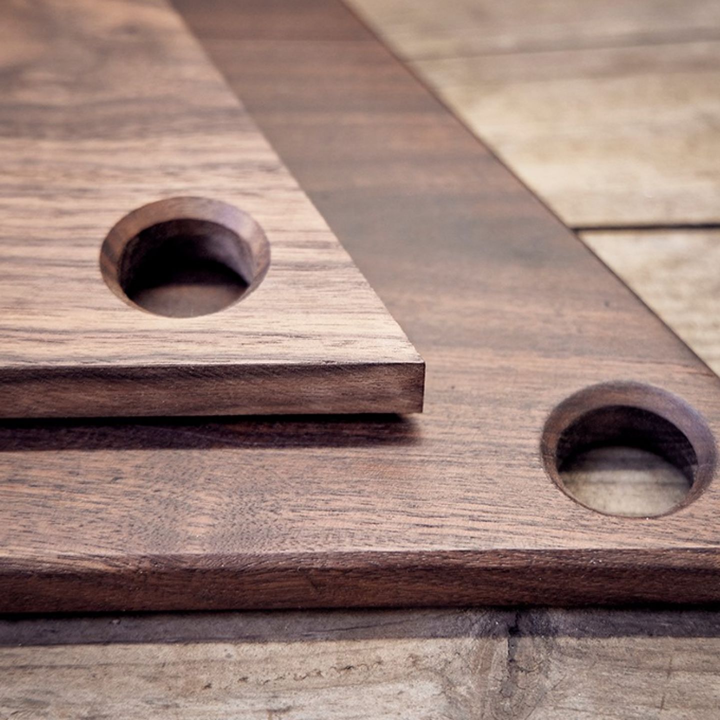 Holes on cutting board