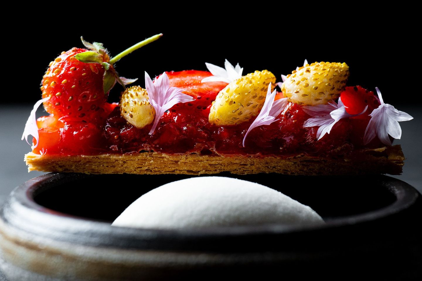 Elevated fruit toast