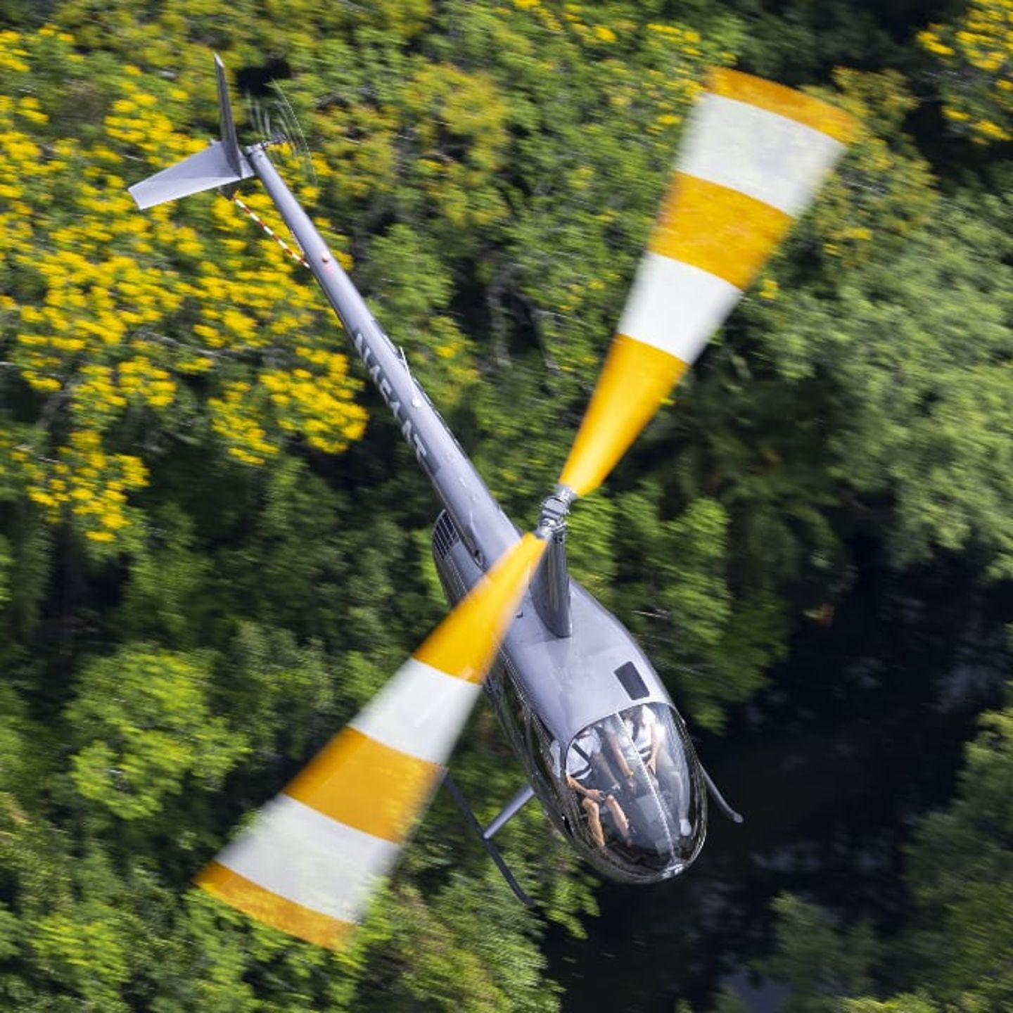 Helicopter from the top