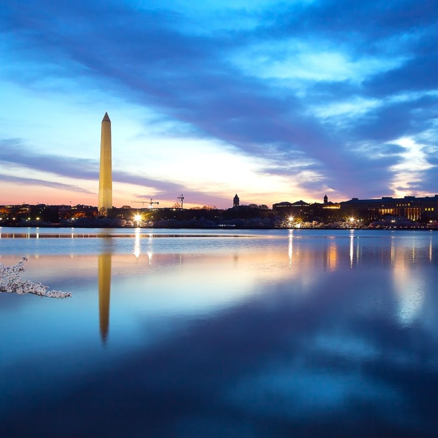 Monument at night