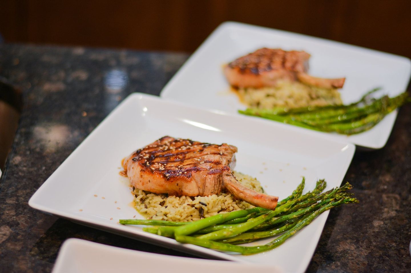 Plated dishes