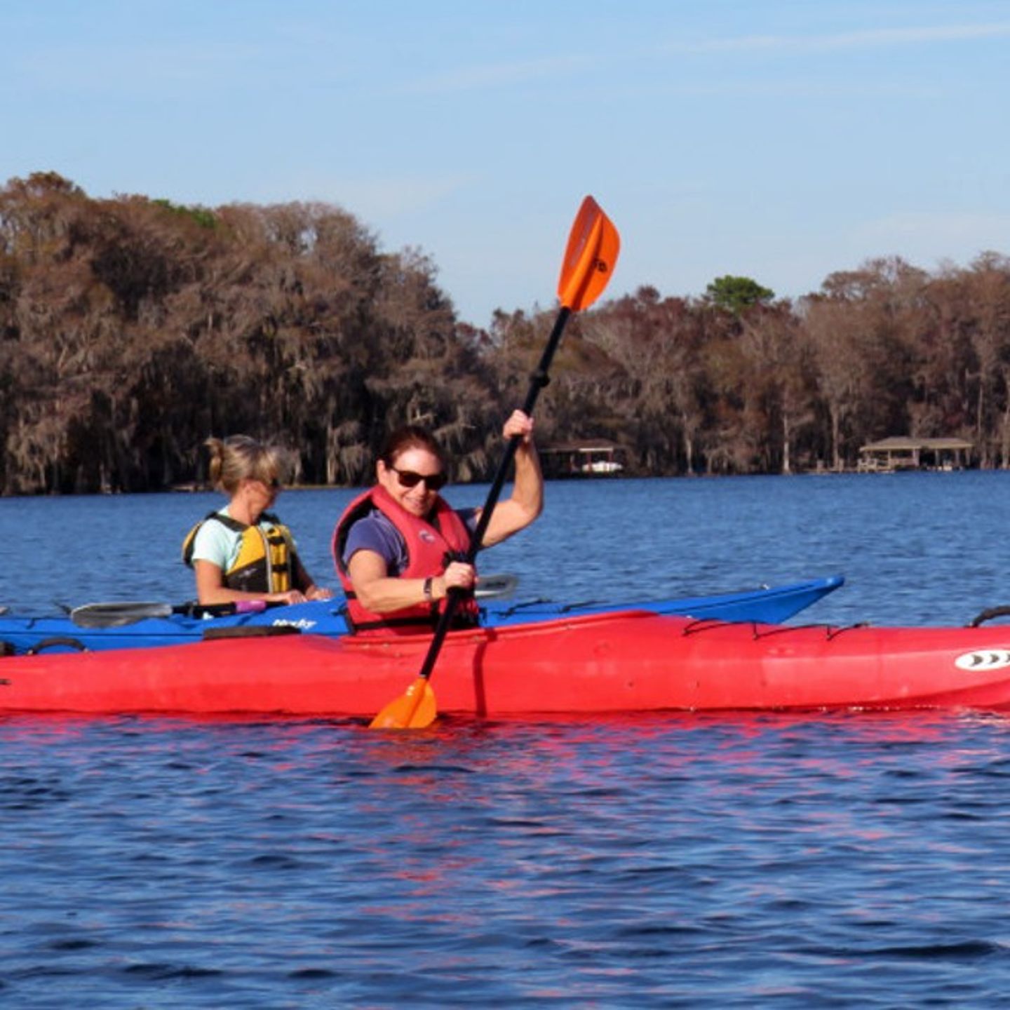 Two people on kayak