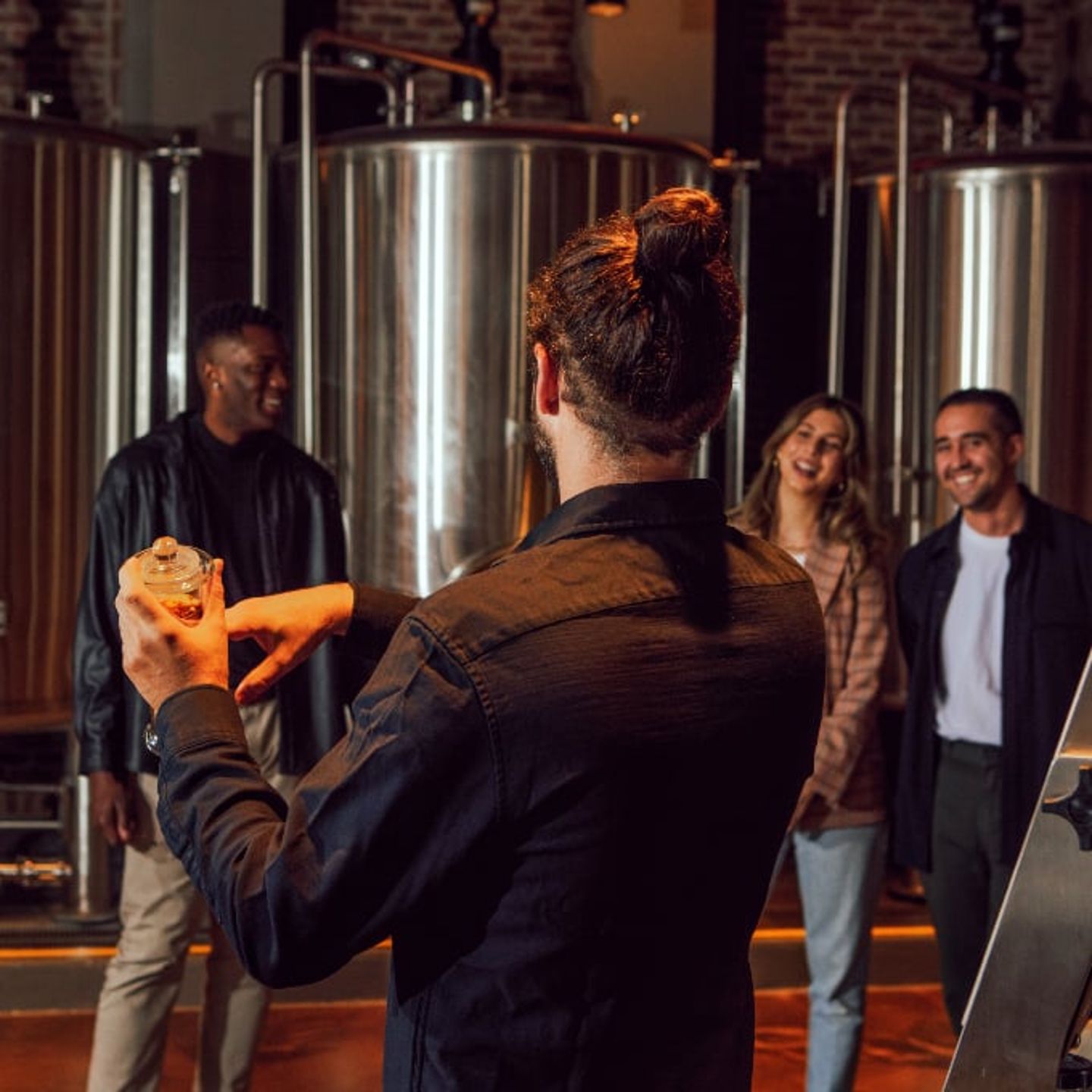 Tour guide giving tour