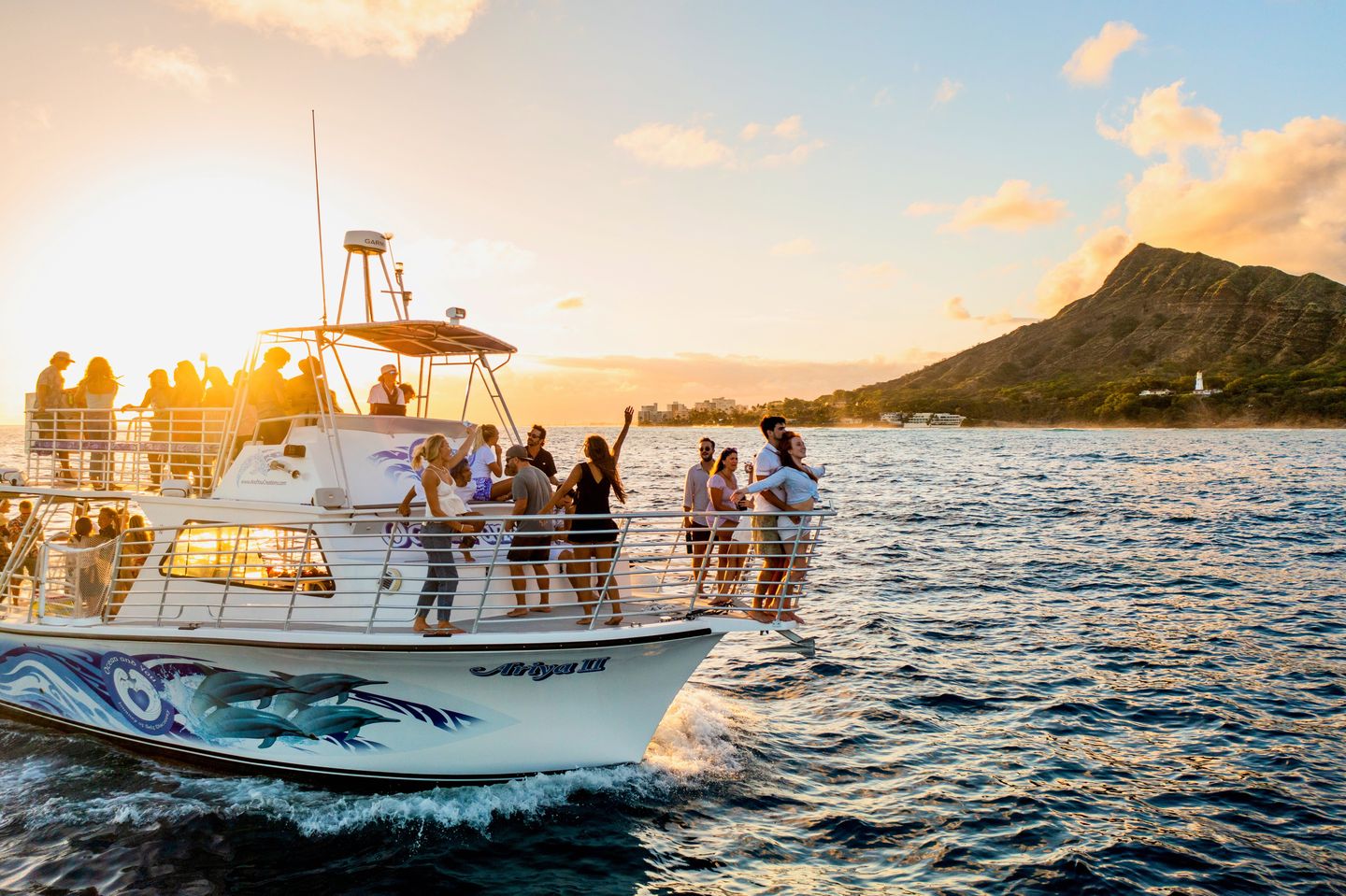 Boat at sunset