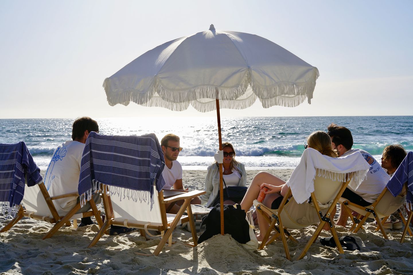 Group on beach
