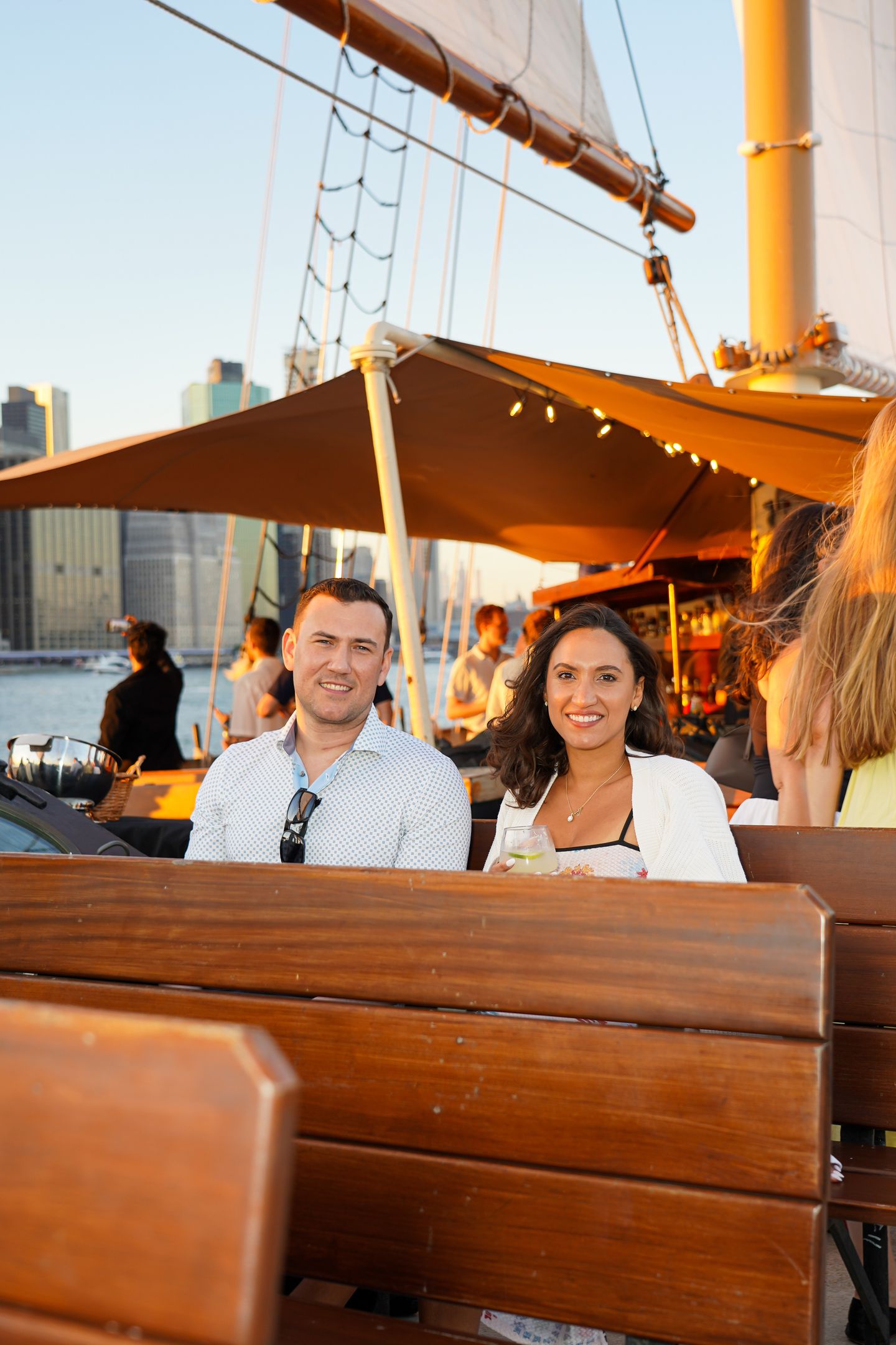 Couple on boat