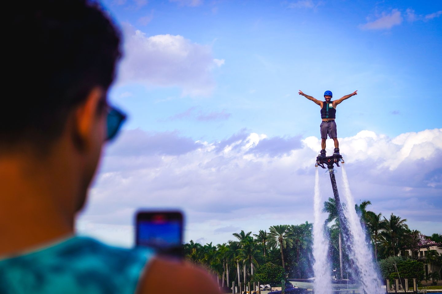 Person taking video