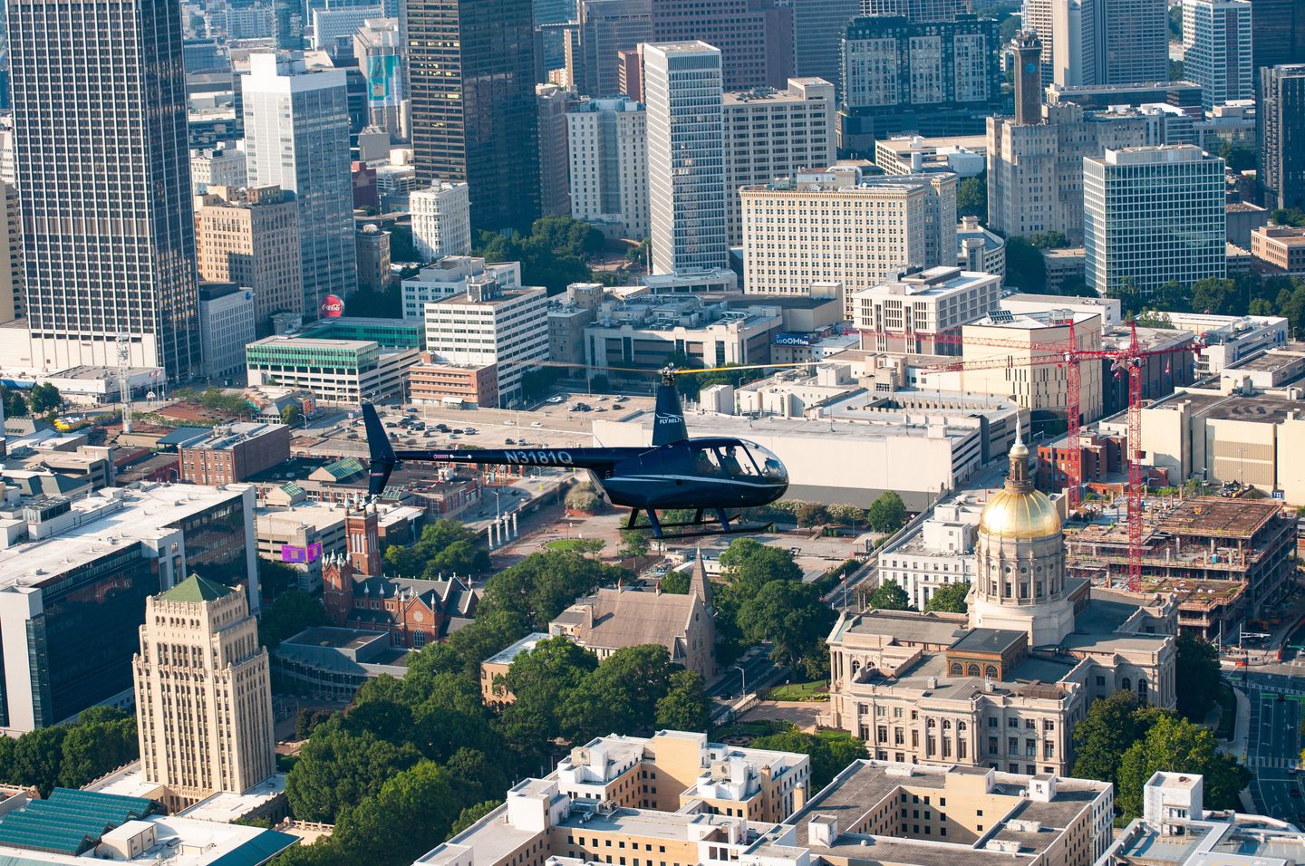 Helicopter over capitol