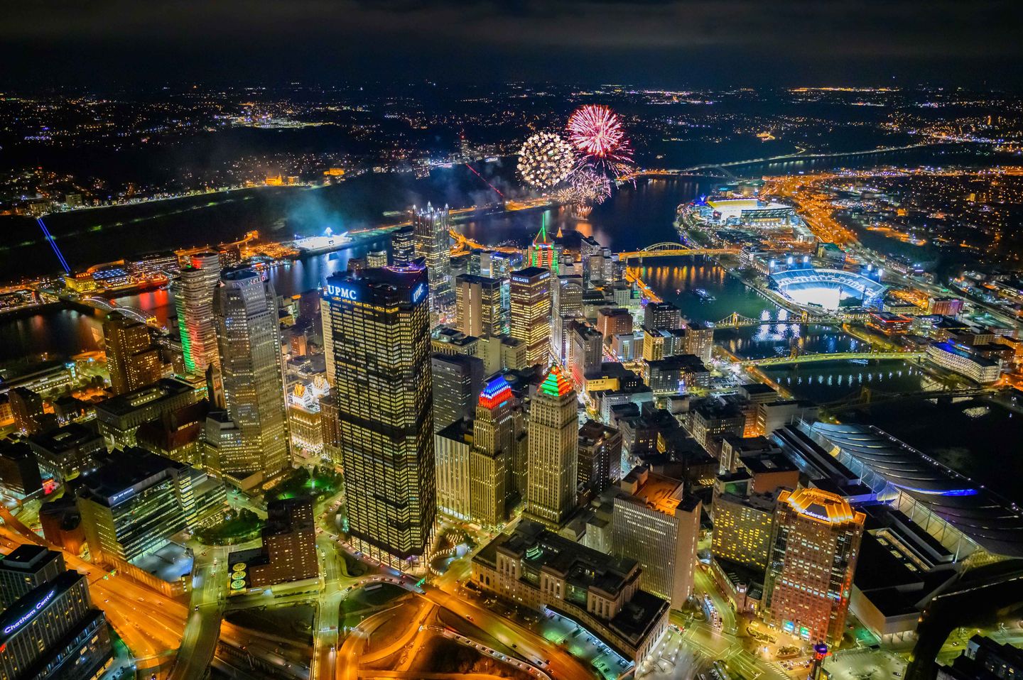 Firework night views