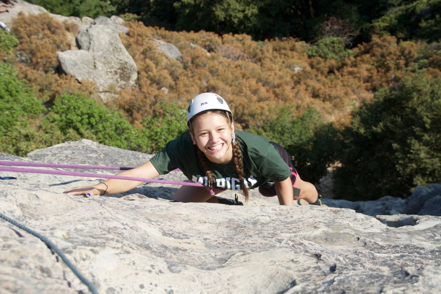 Woman on rock
