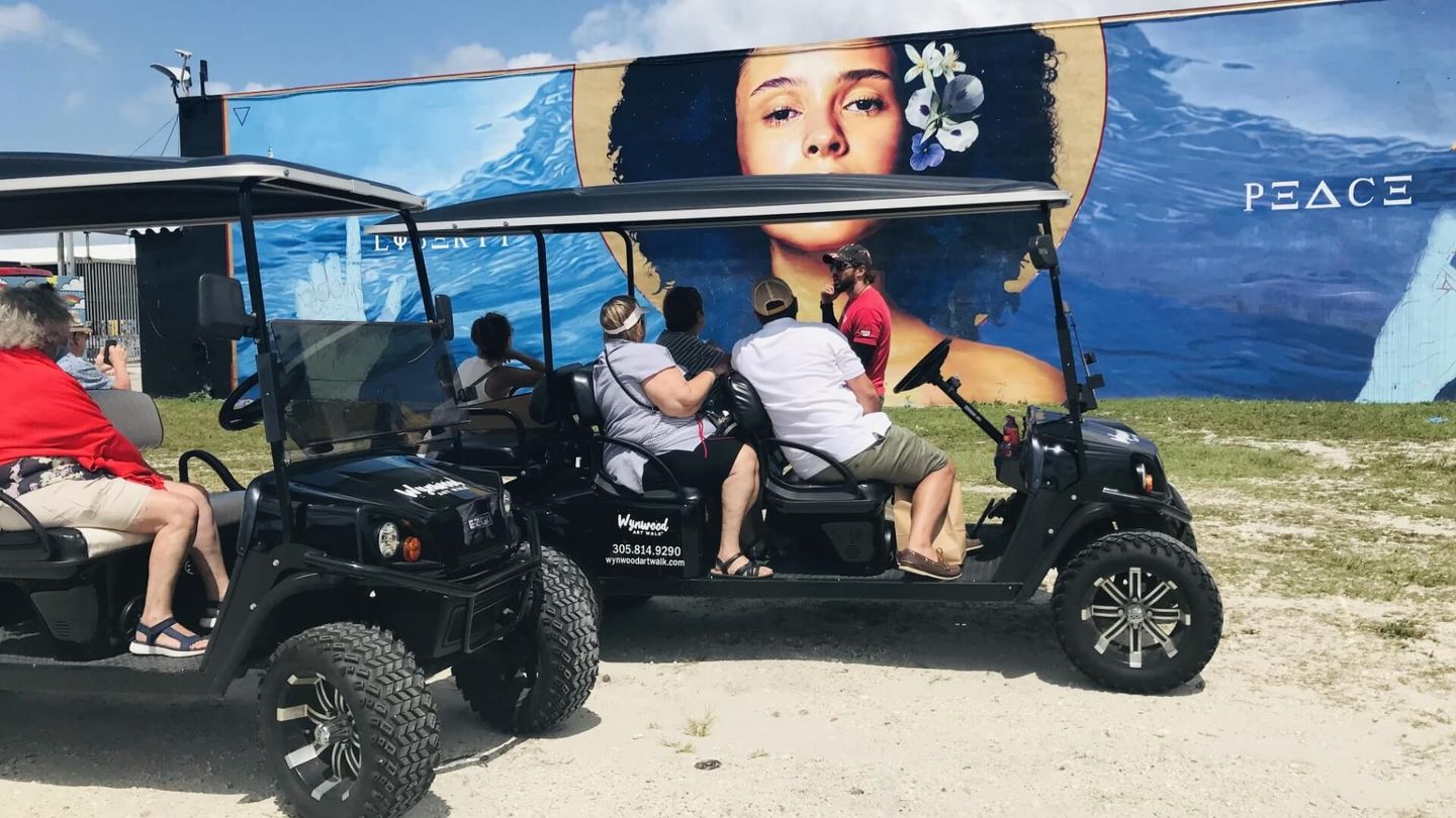 Golf carts on tour