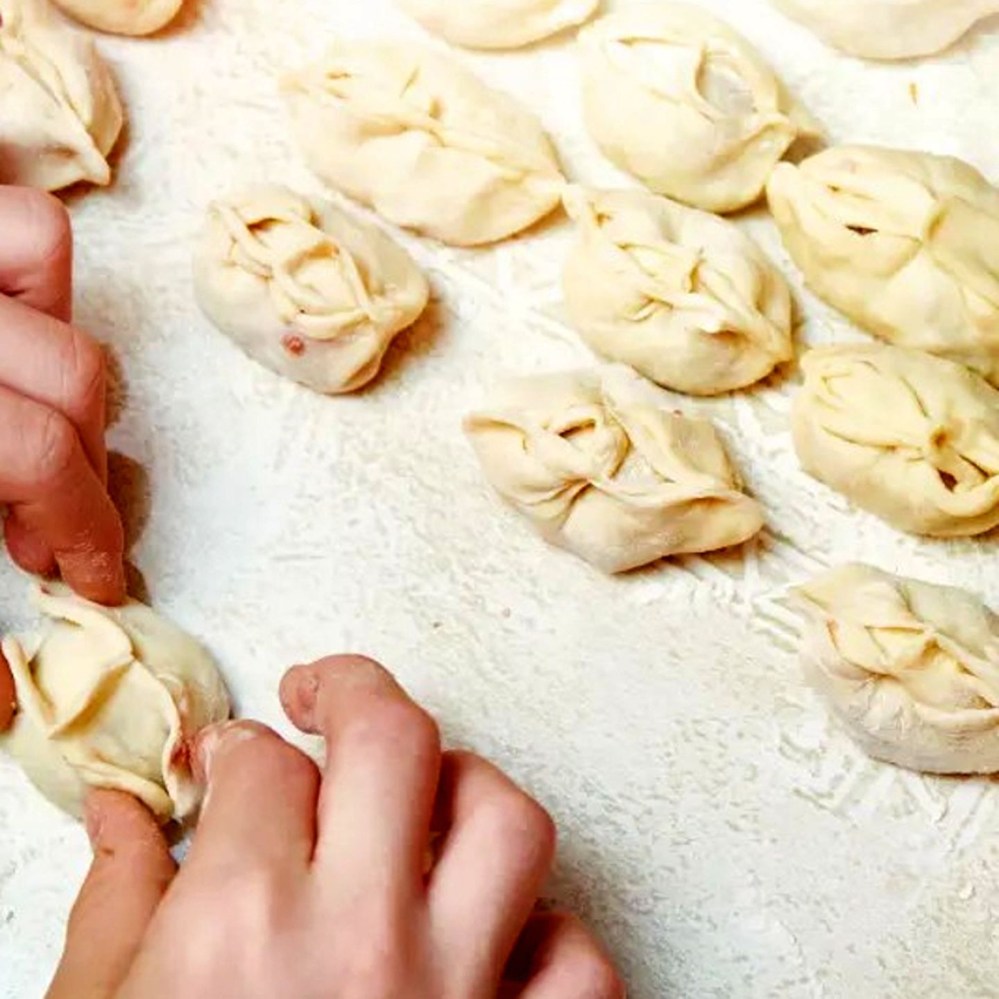Closing dumpling