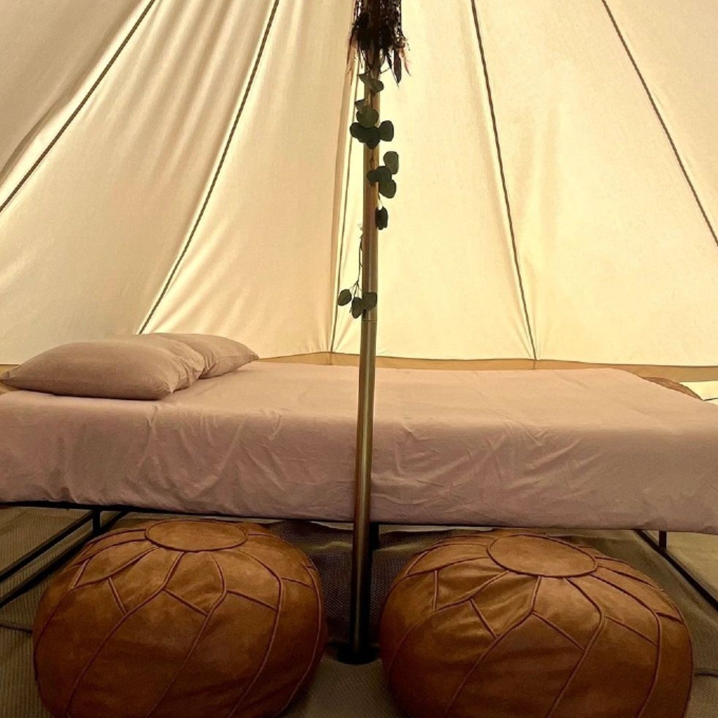 Bed in tent
