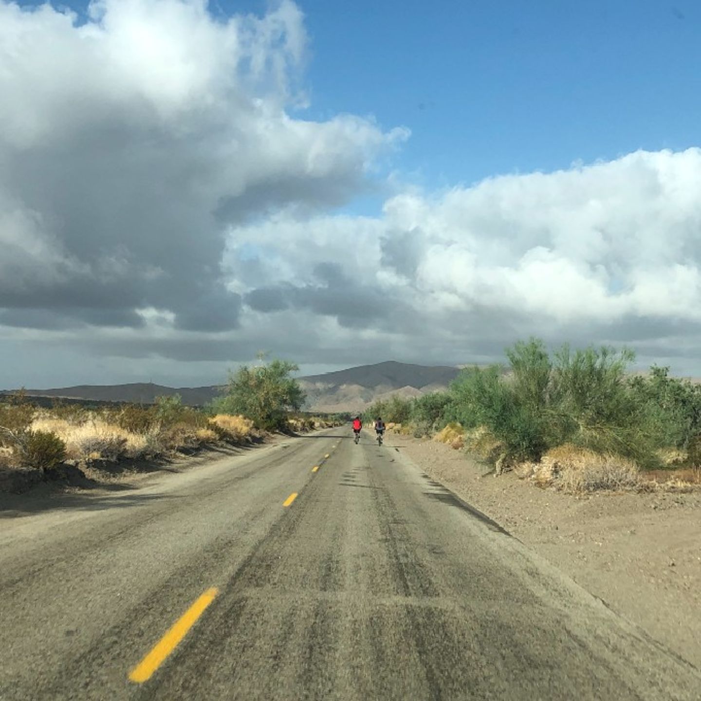 Two people in a distance