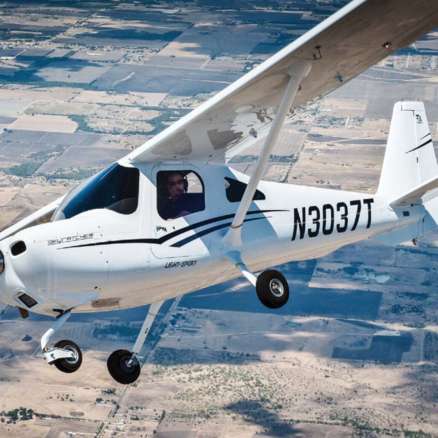 Plane flying in air