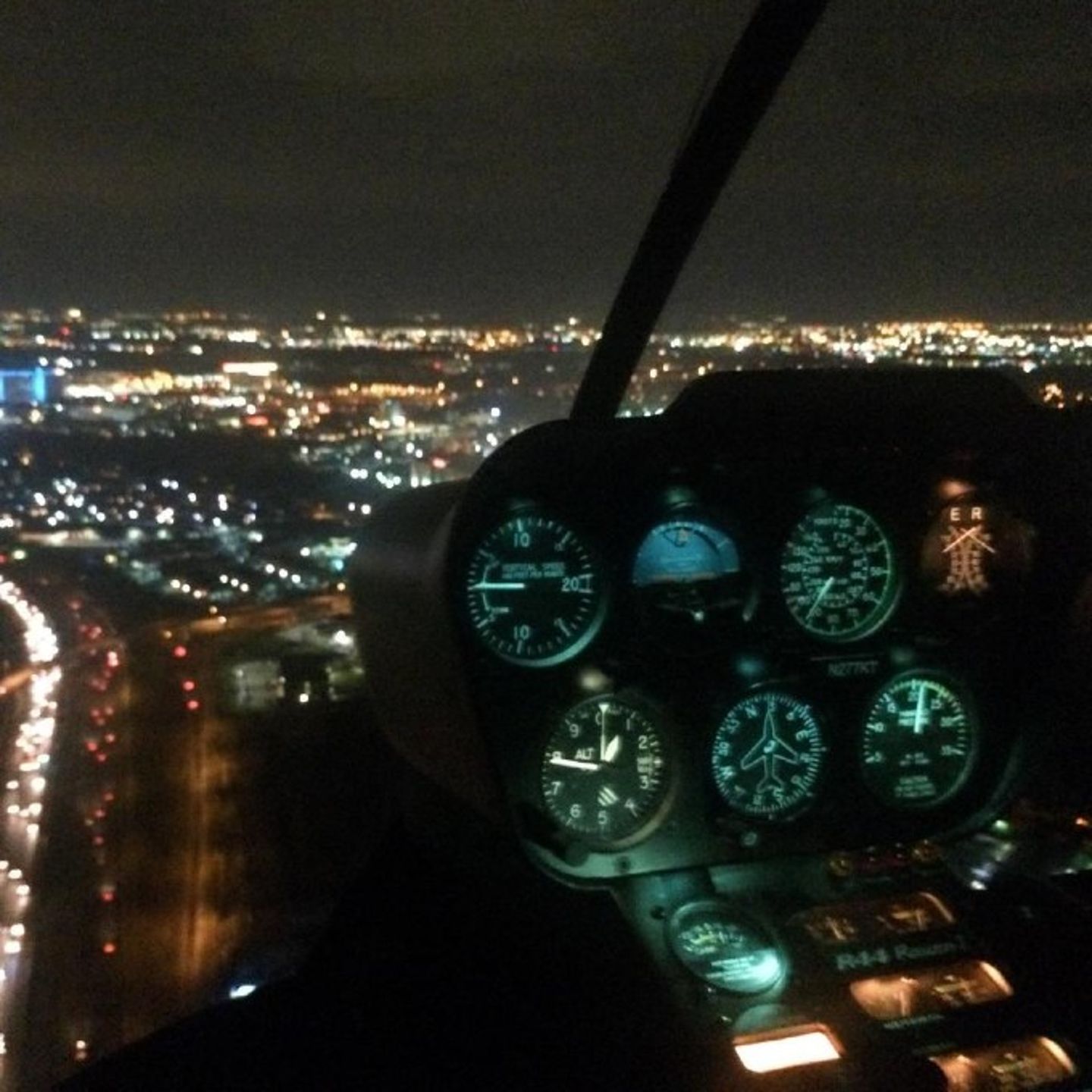 Instruments at night