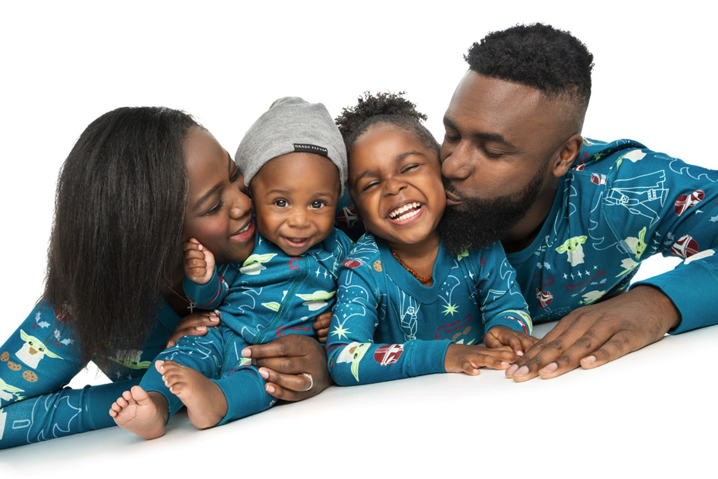 Family in PJs