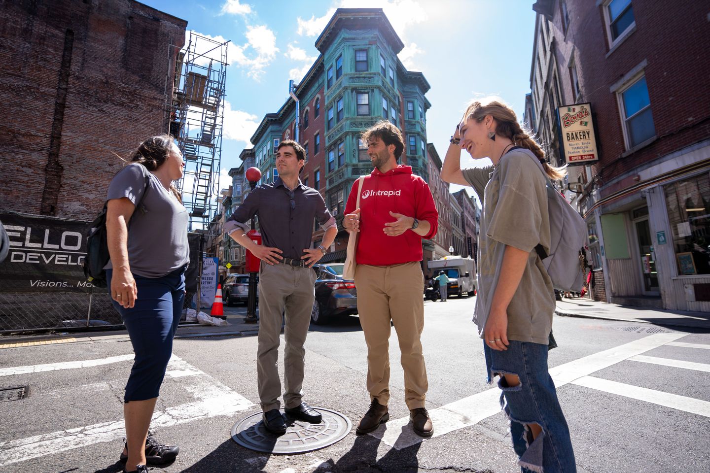 Guide giving tour