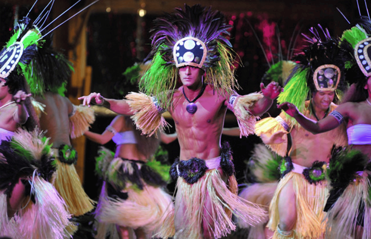 Male hula dancers