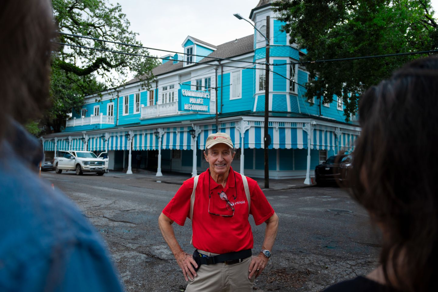 Man in front of house