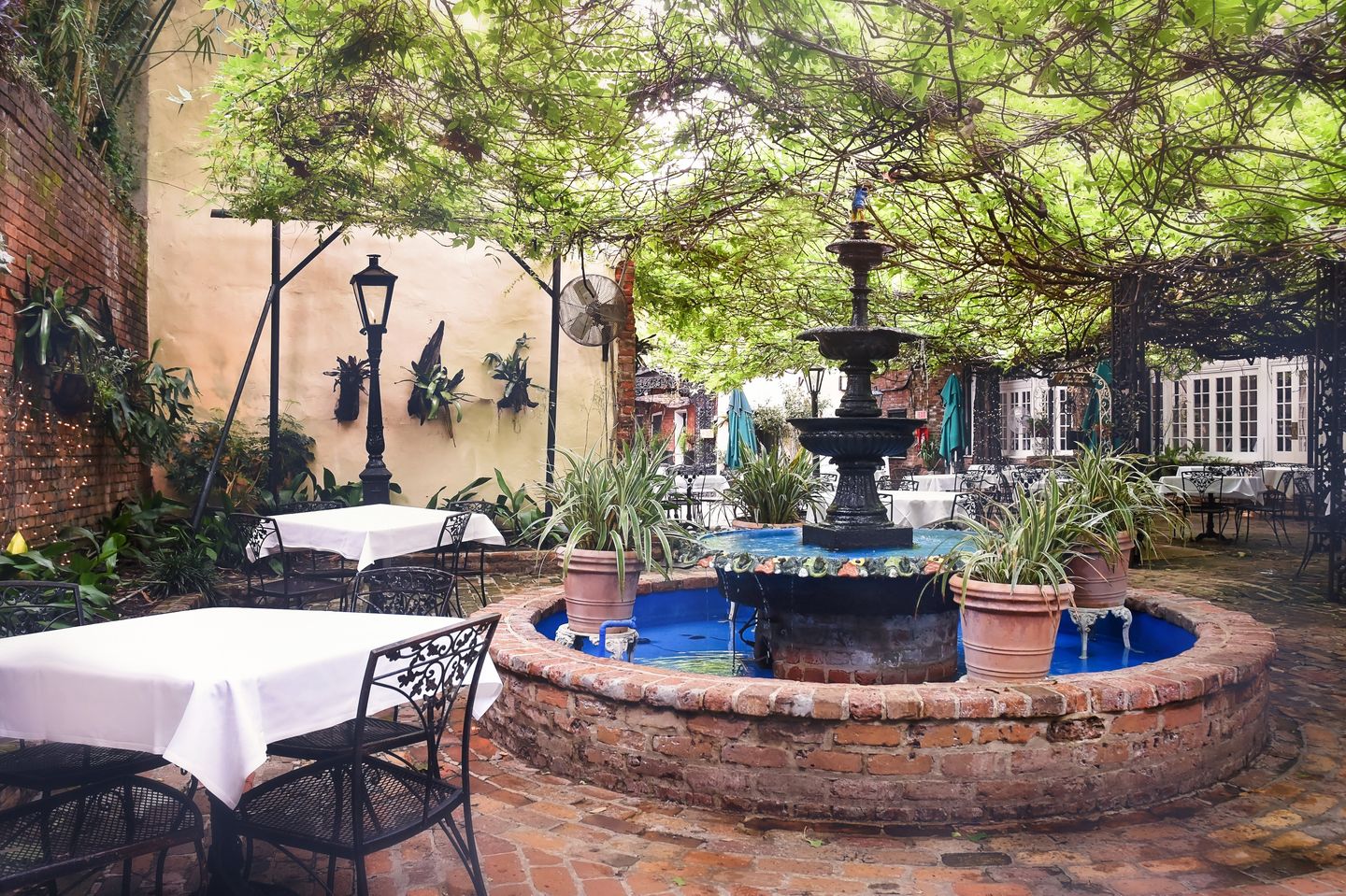 Patio with Fountain